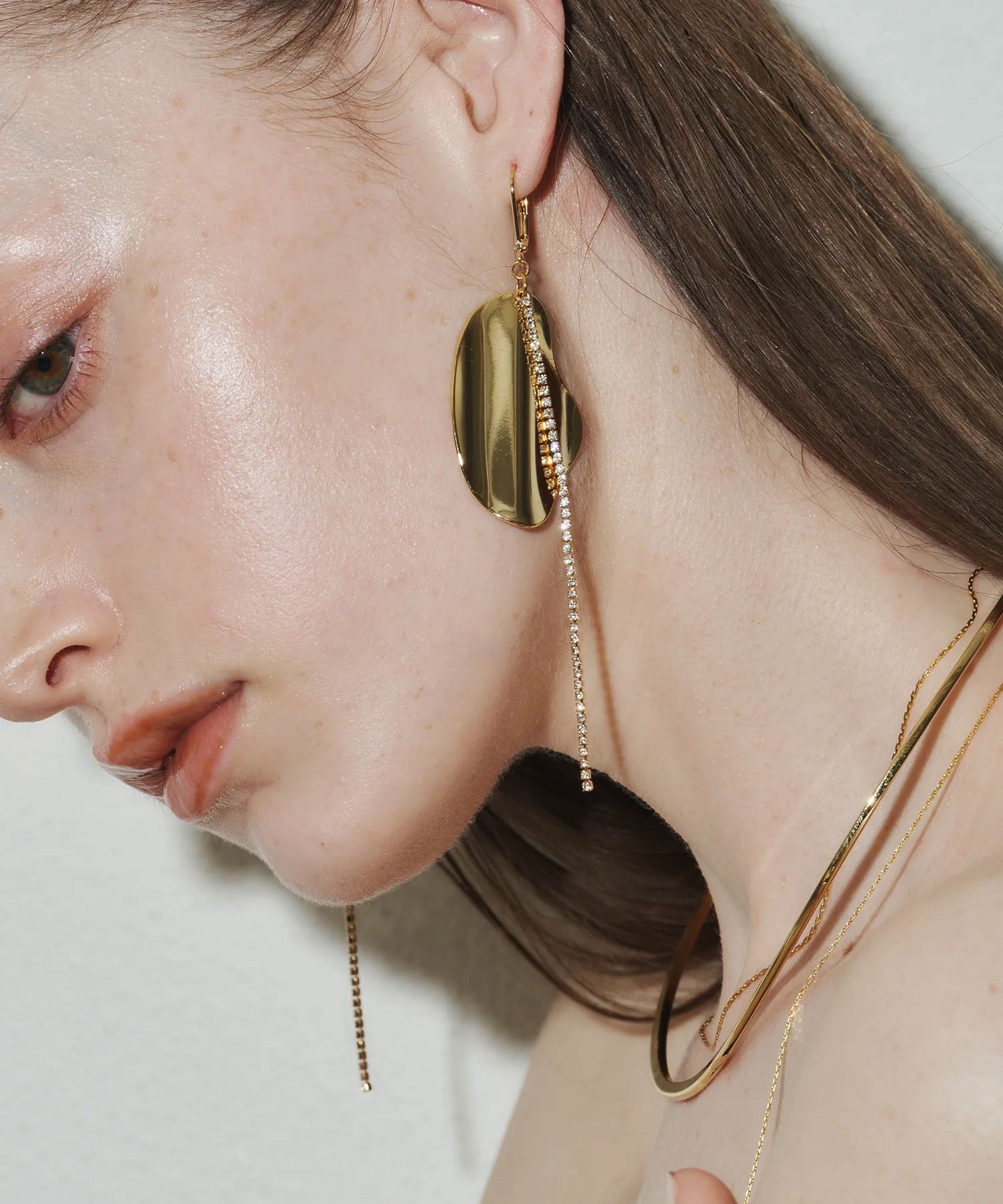 loni/LEAF BIJOU ASYMMETRY PIERCE