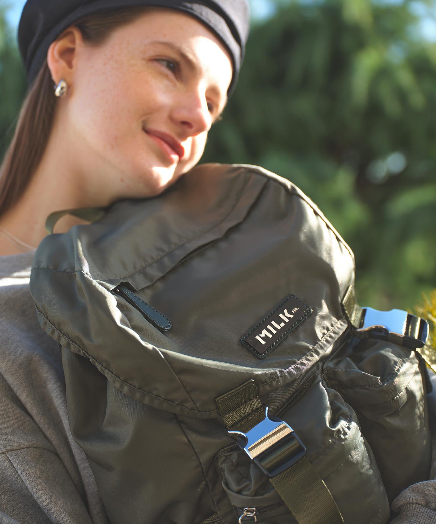 LOGO PLATE BACKPACK MILKFED.