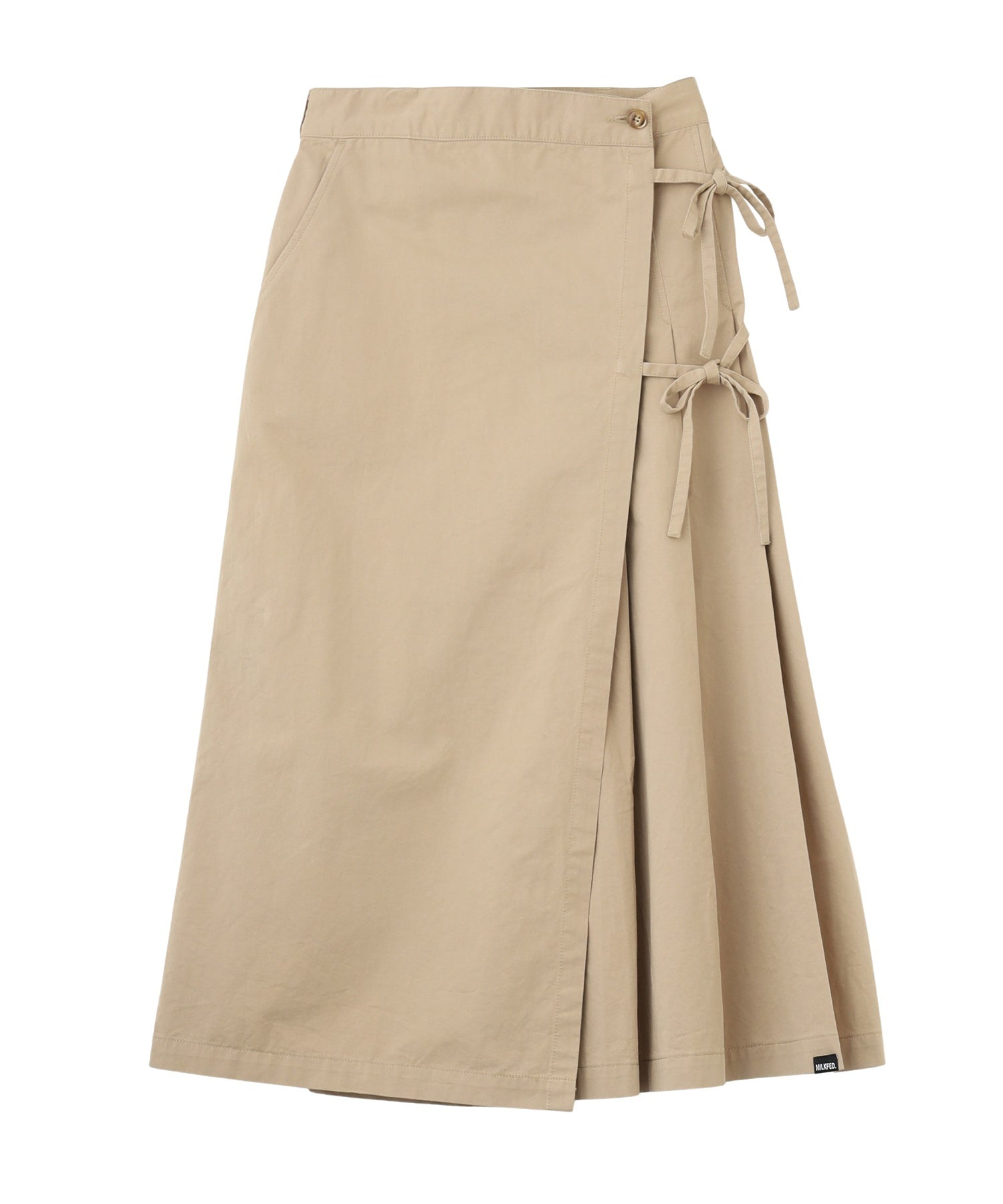 CHINO TUCK LONG SKIRT