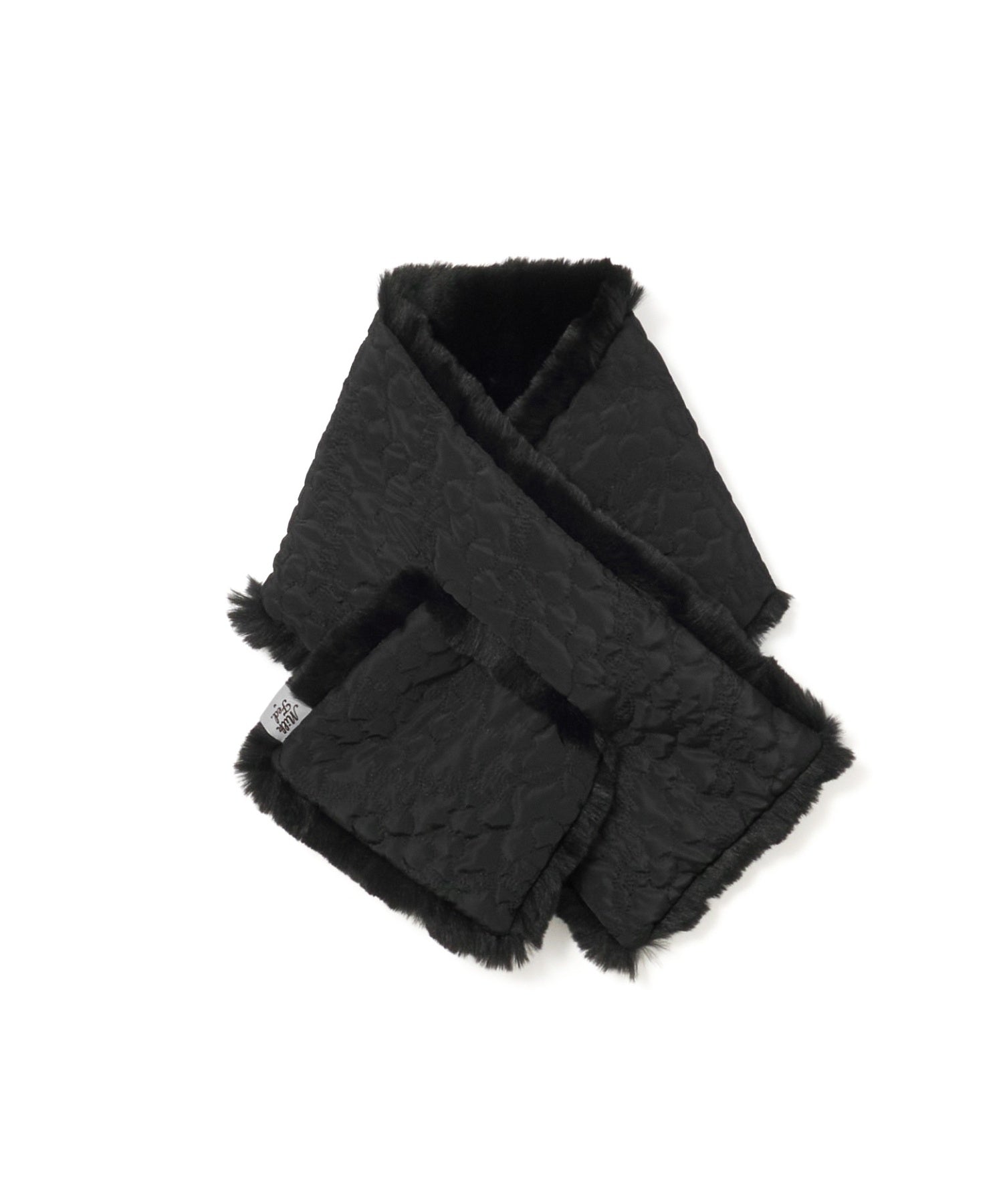 CHERRY QUILTED REVERSIBLE NYLON SCARF