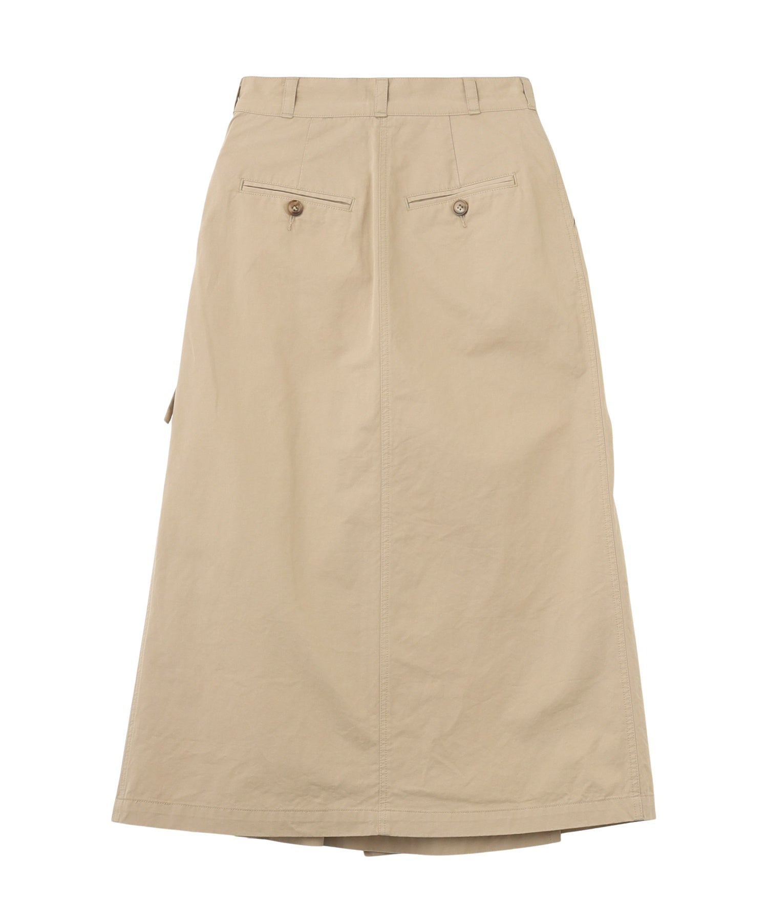 CHINO TUCK LONG SKIRT
