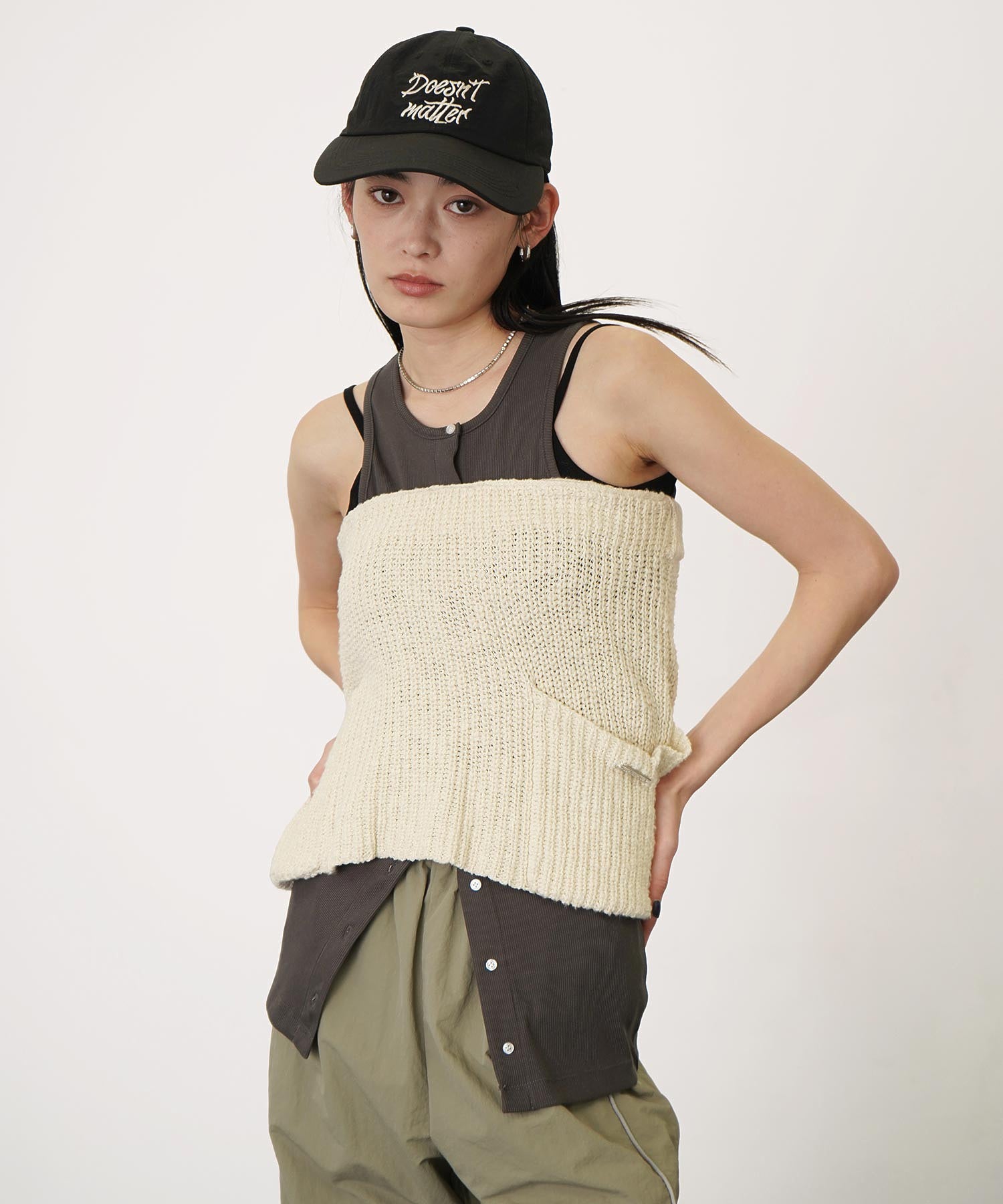 ニットスカートセットパンツ
