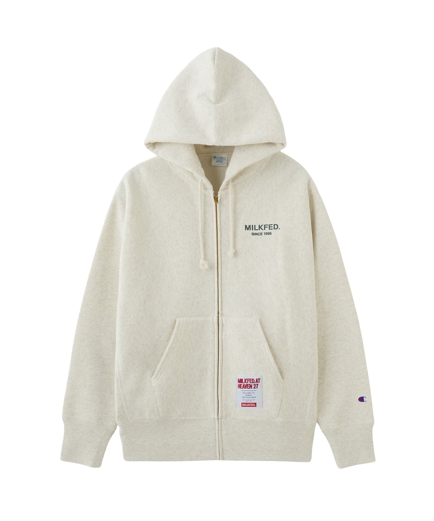 MILKFED. × CHAMPION SWEAT ZIP HOODIE