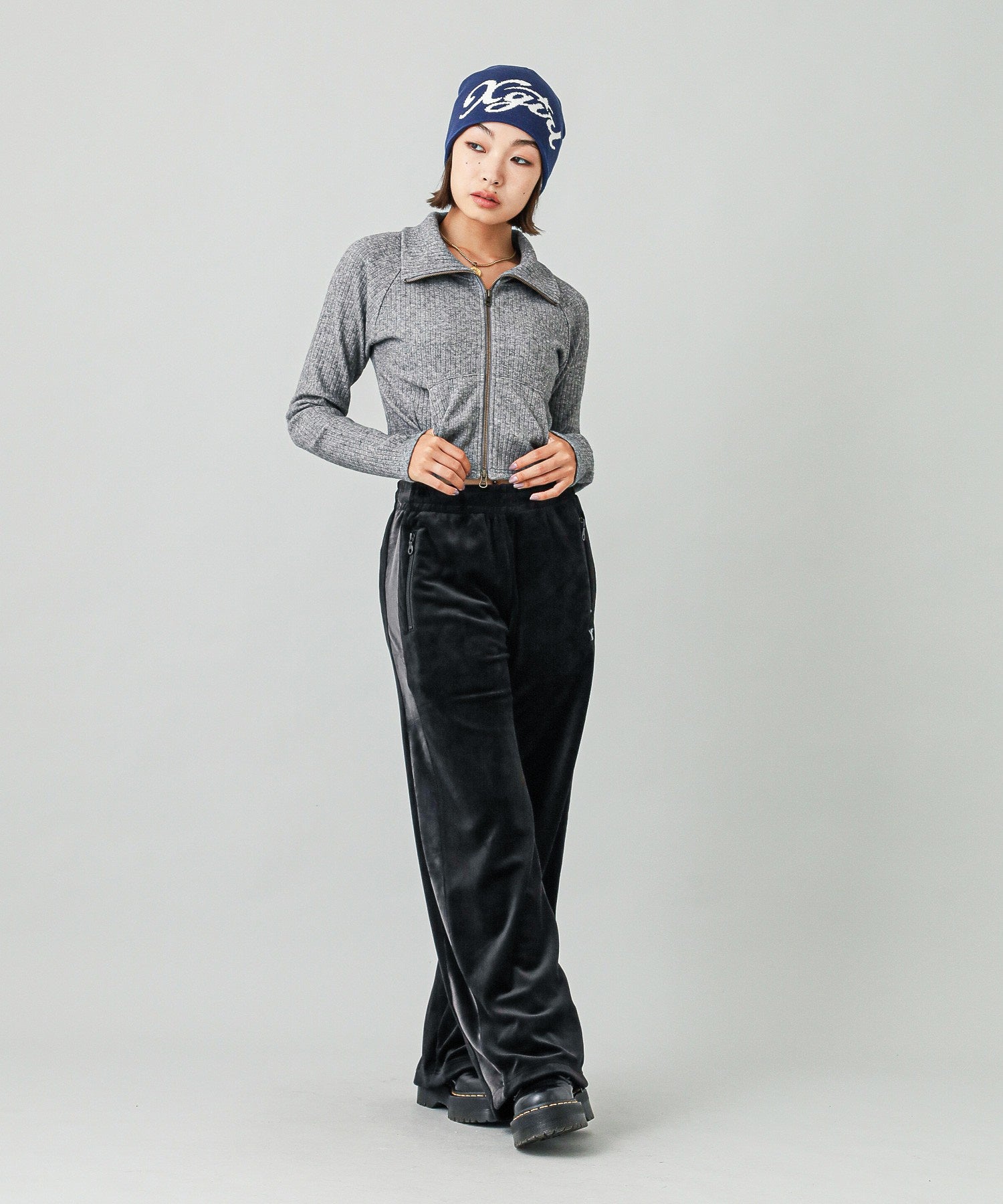 VELOUR TRACK PANTS