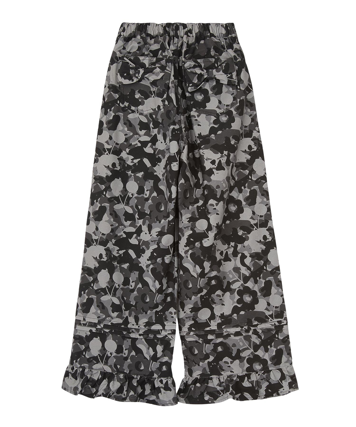 FRILL HEM CAMO PANTS