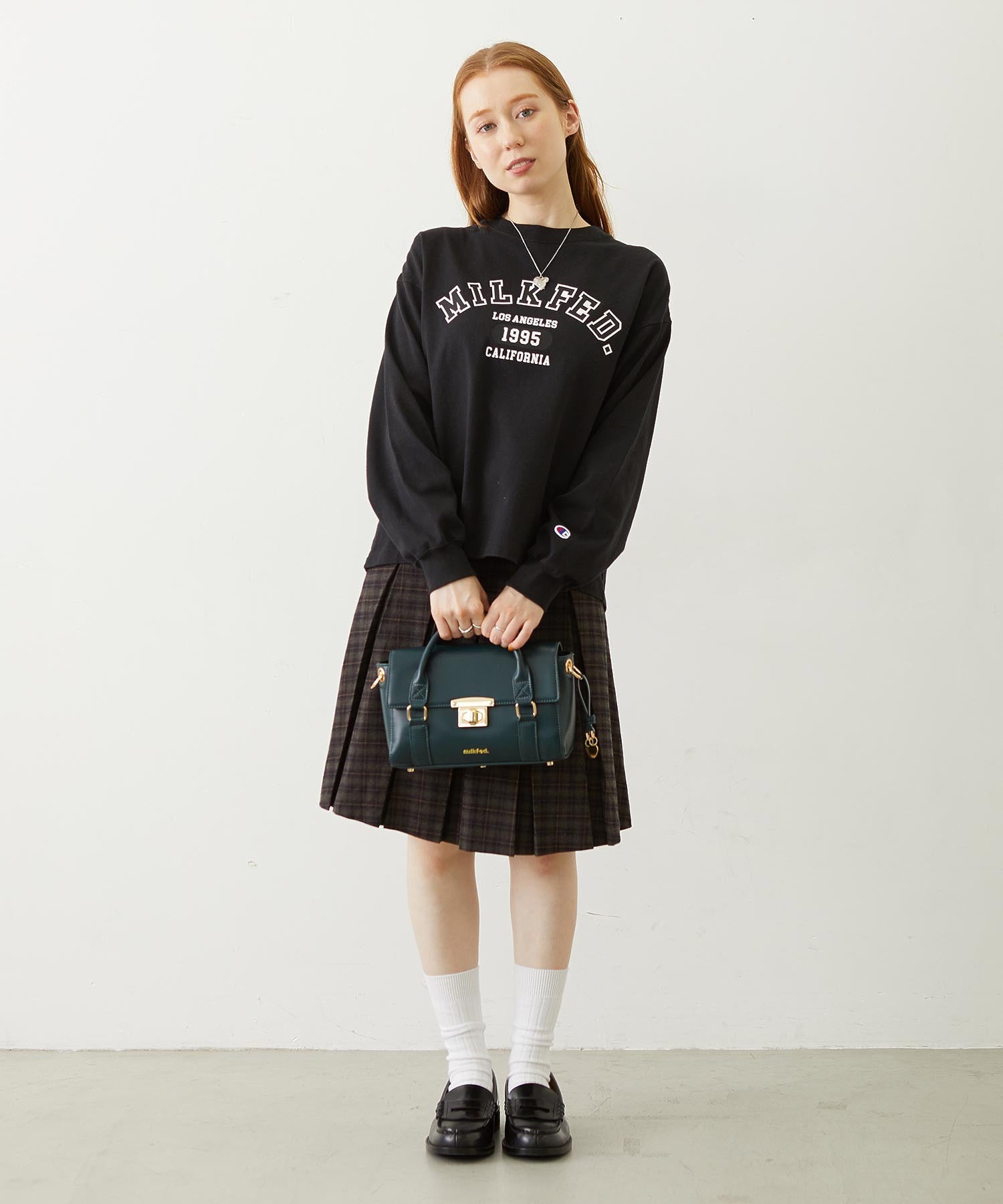 MILKFED.×CHAMPION LS TEE