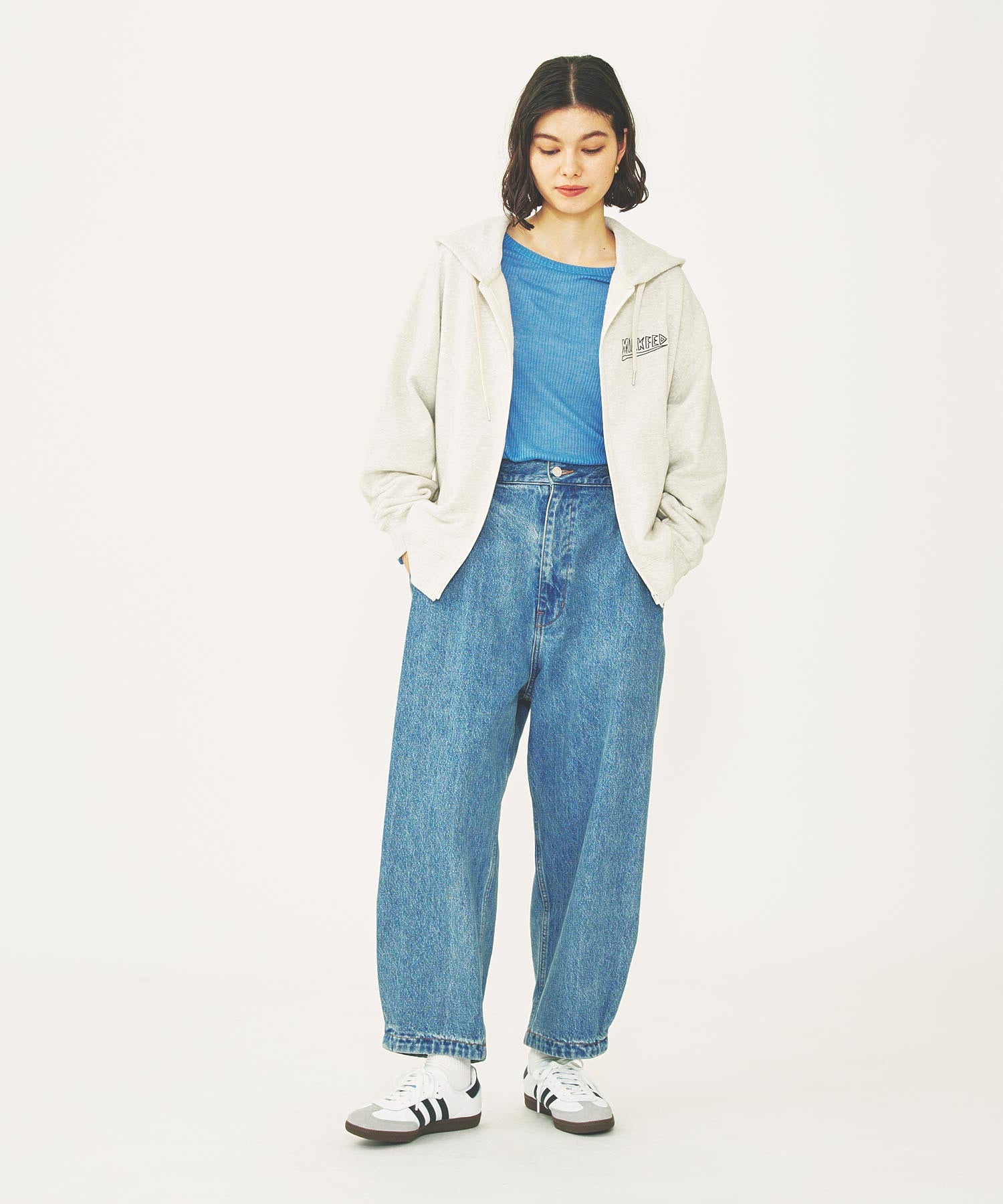 WIDE LEG BAGGY DENIM PANTS