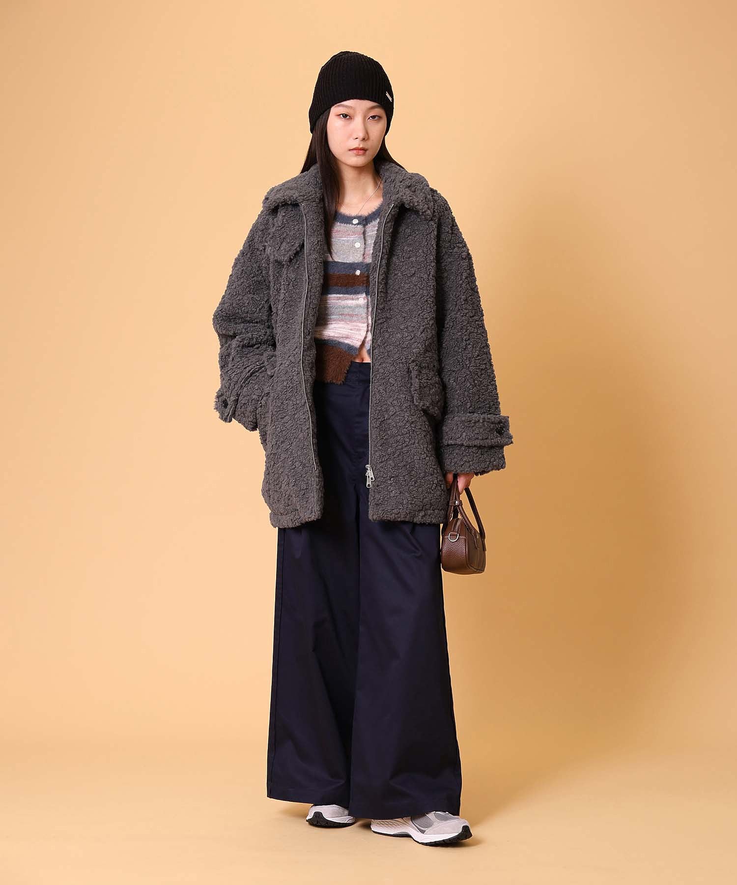 ボアハーフコート