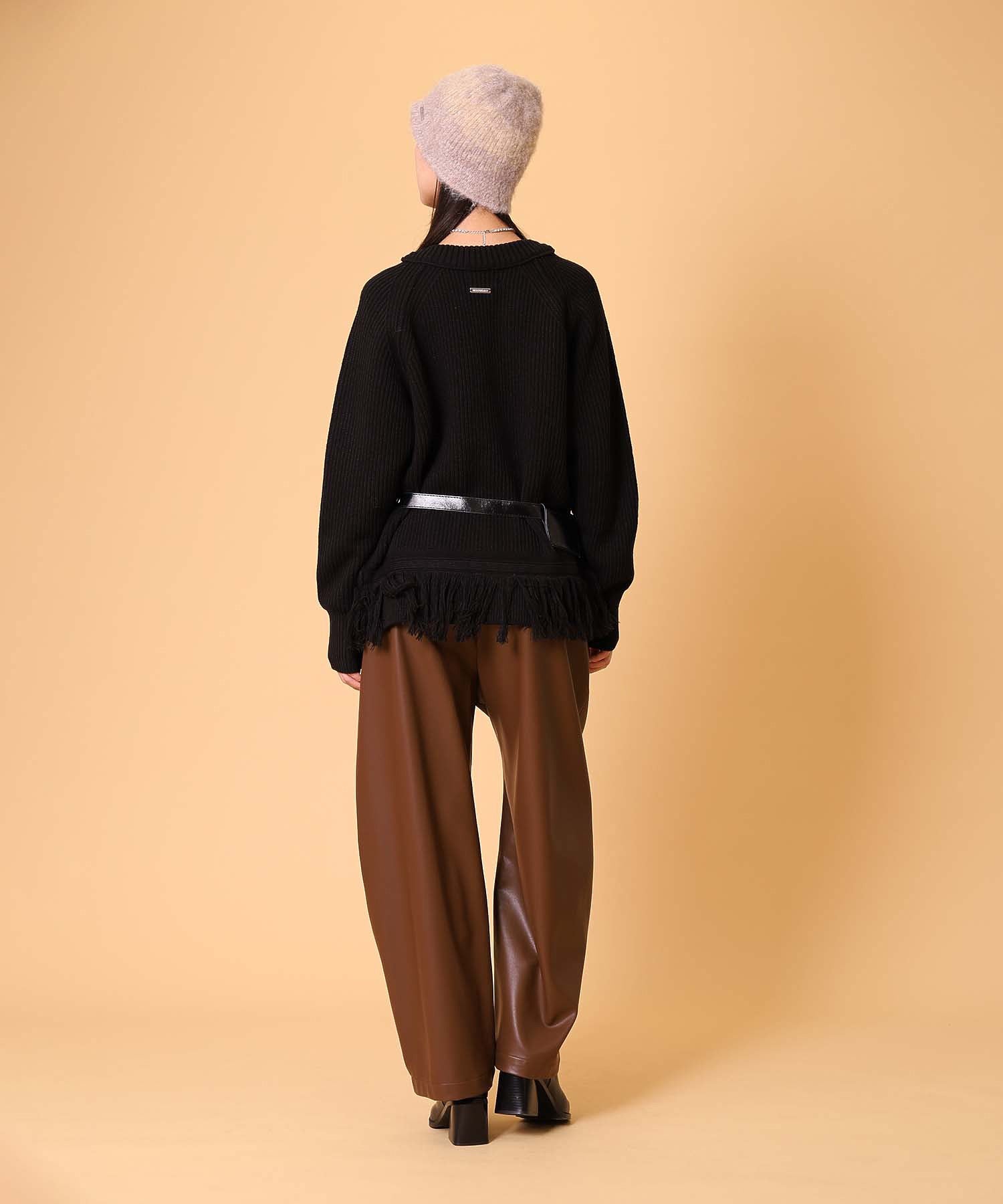 レザーカーブパンツ