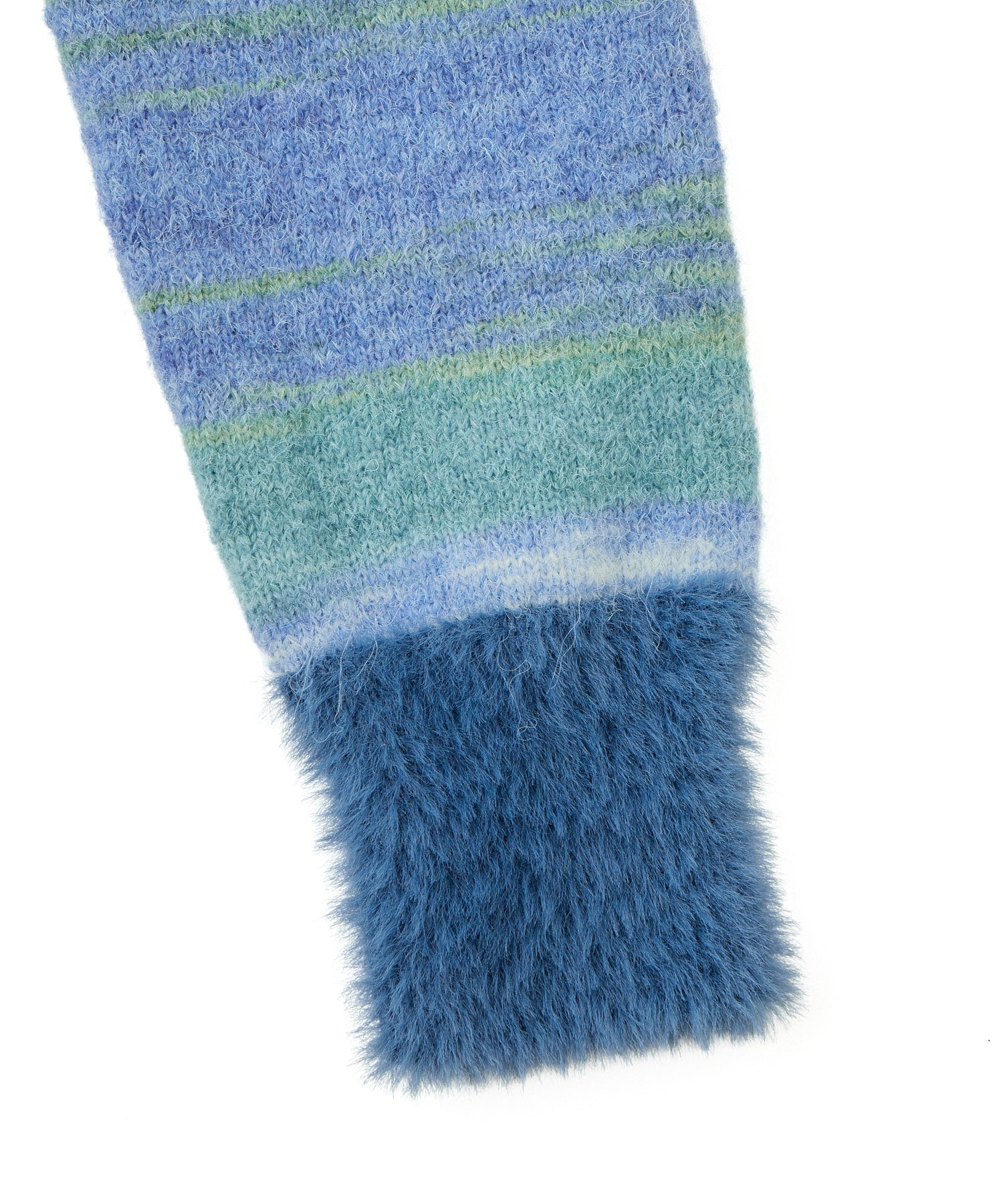 マルチボーダーシャギーカーディガン