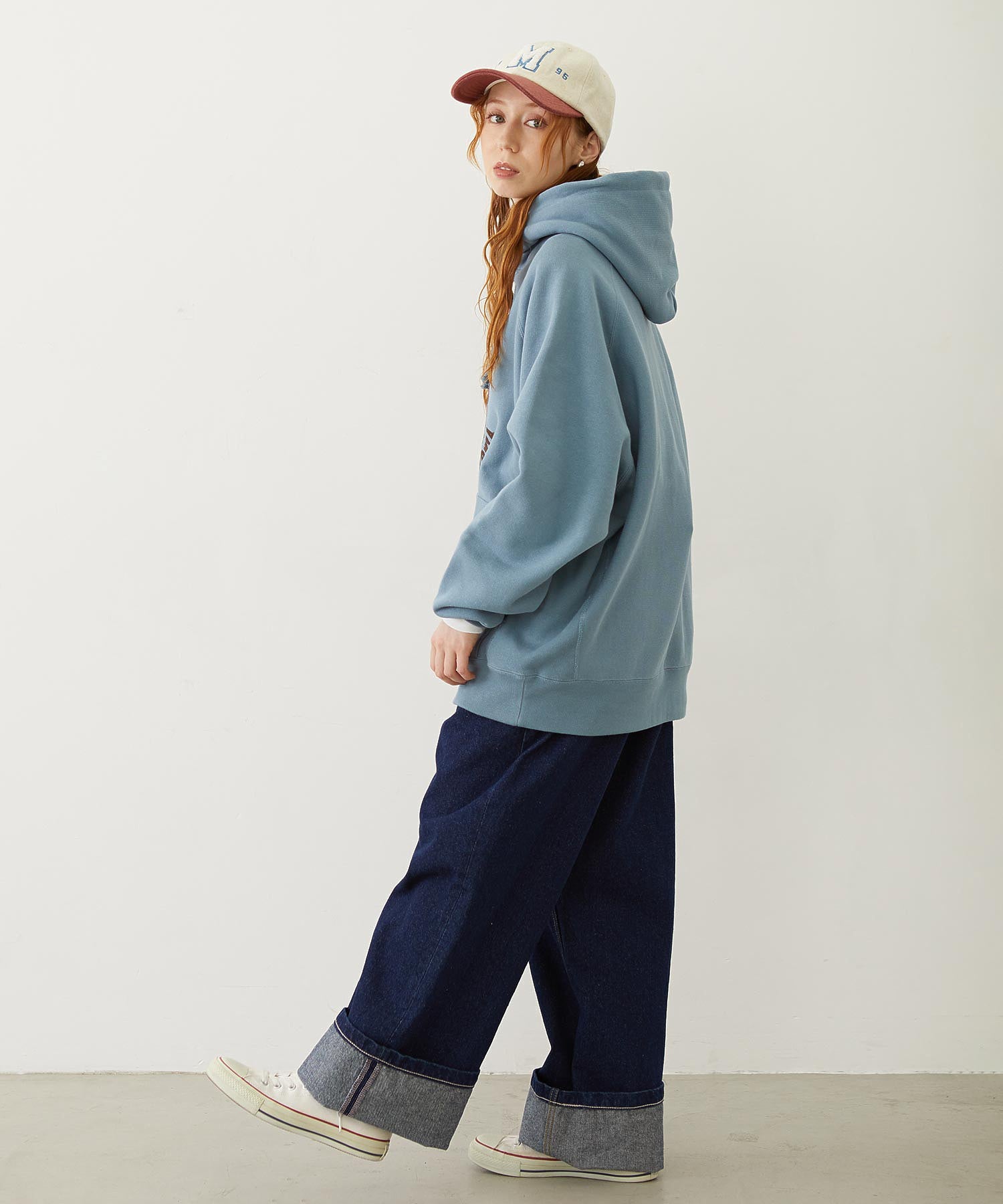 MILKFED. × CHAMPION COLLEGE LOGO SWEAT HOODIE