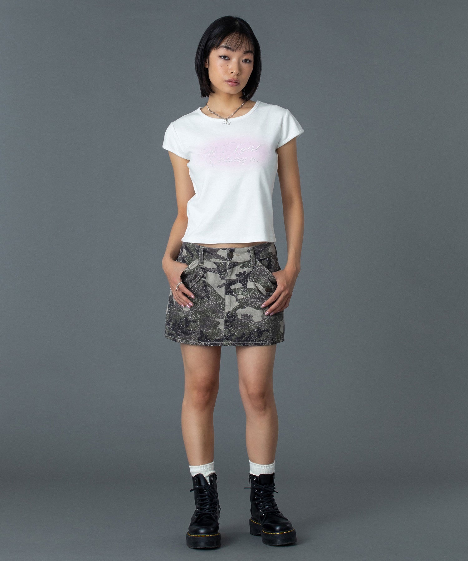 FLAP POCKET MINI SKIRT