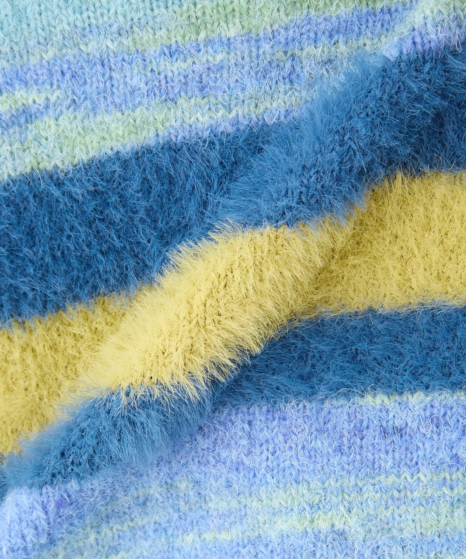 マルチボーダーシャギーカーディガン