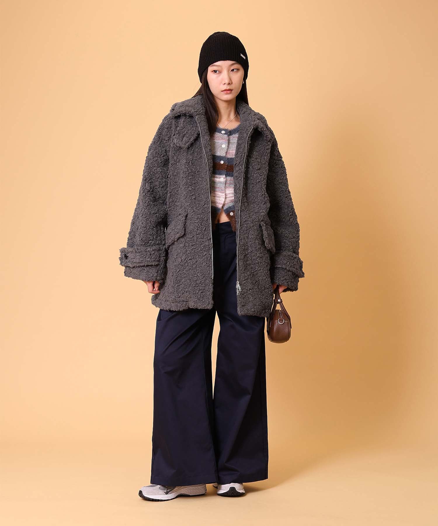 ボアハーフコート