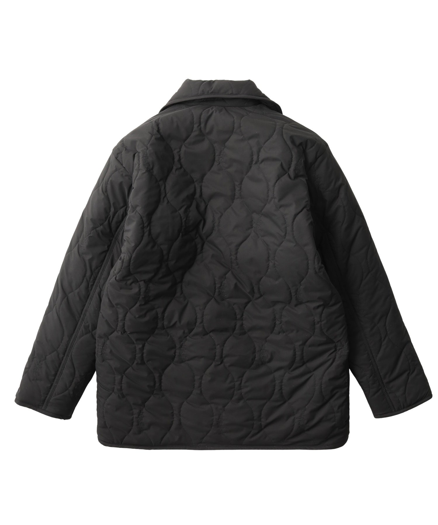 REVERSIBLE QUILTED LOGO LONG COAT