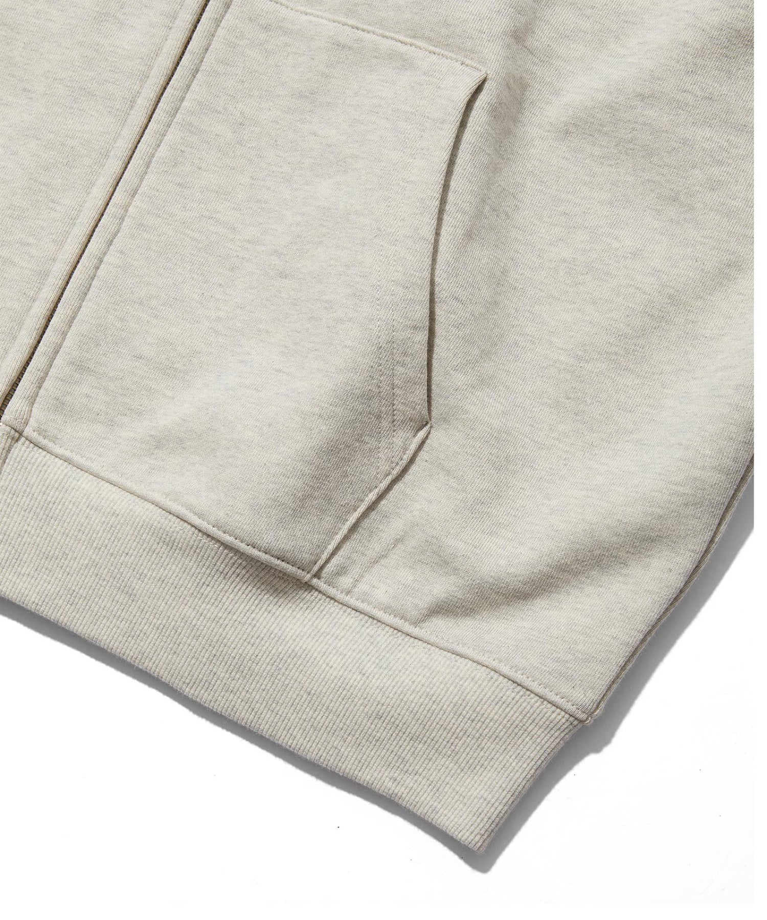 COLLEGE LOGO PATCH ZIP UP HOODIE