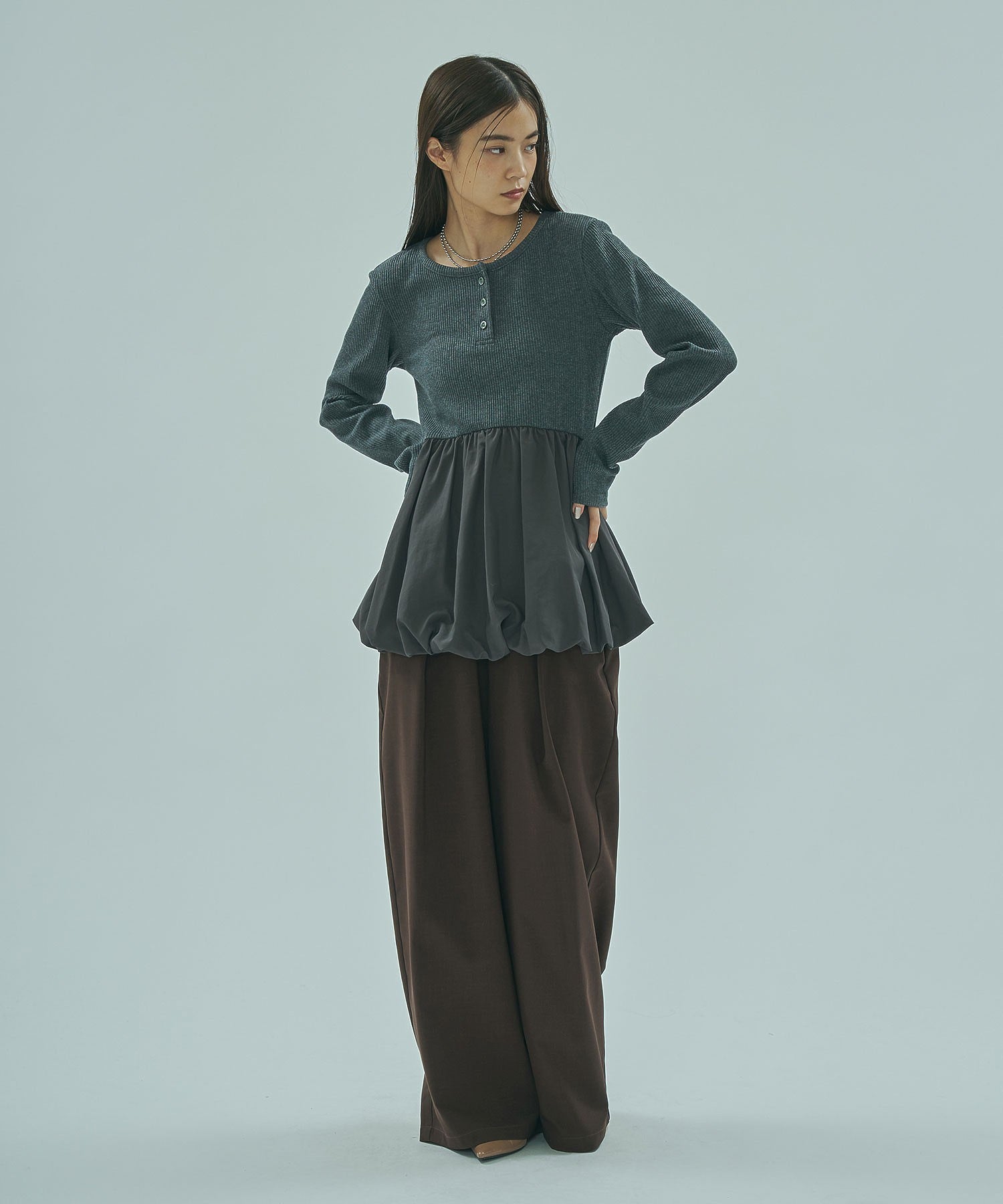 model:160cm 着用サイズ:M