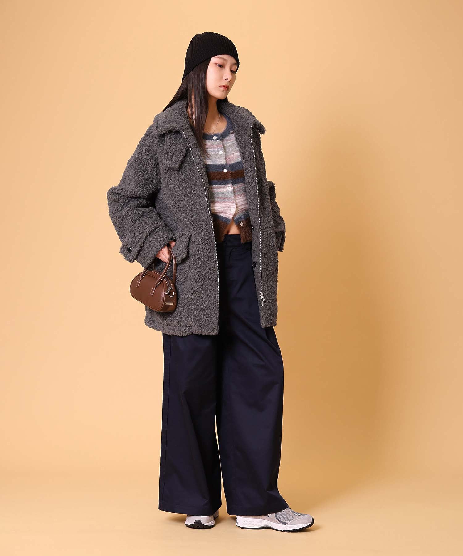 ボアハーフコート