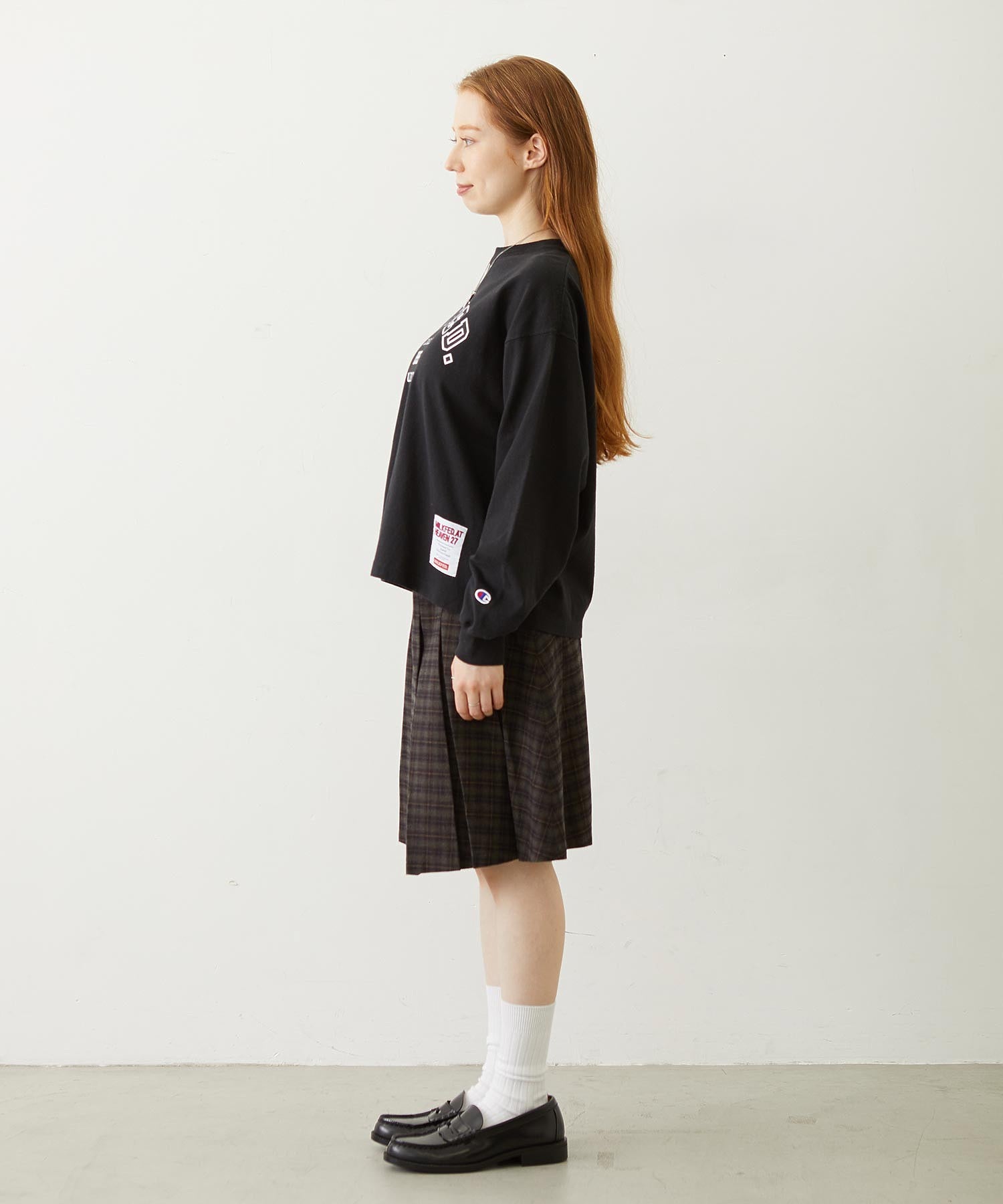 MILKFED.×CHAMPION LS TEE