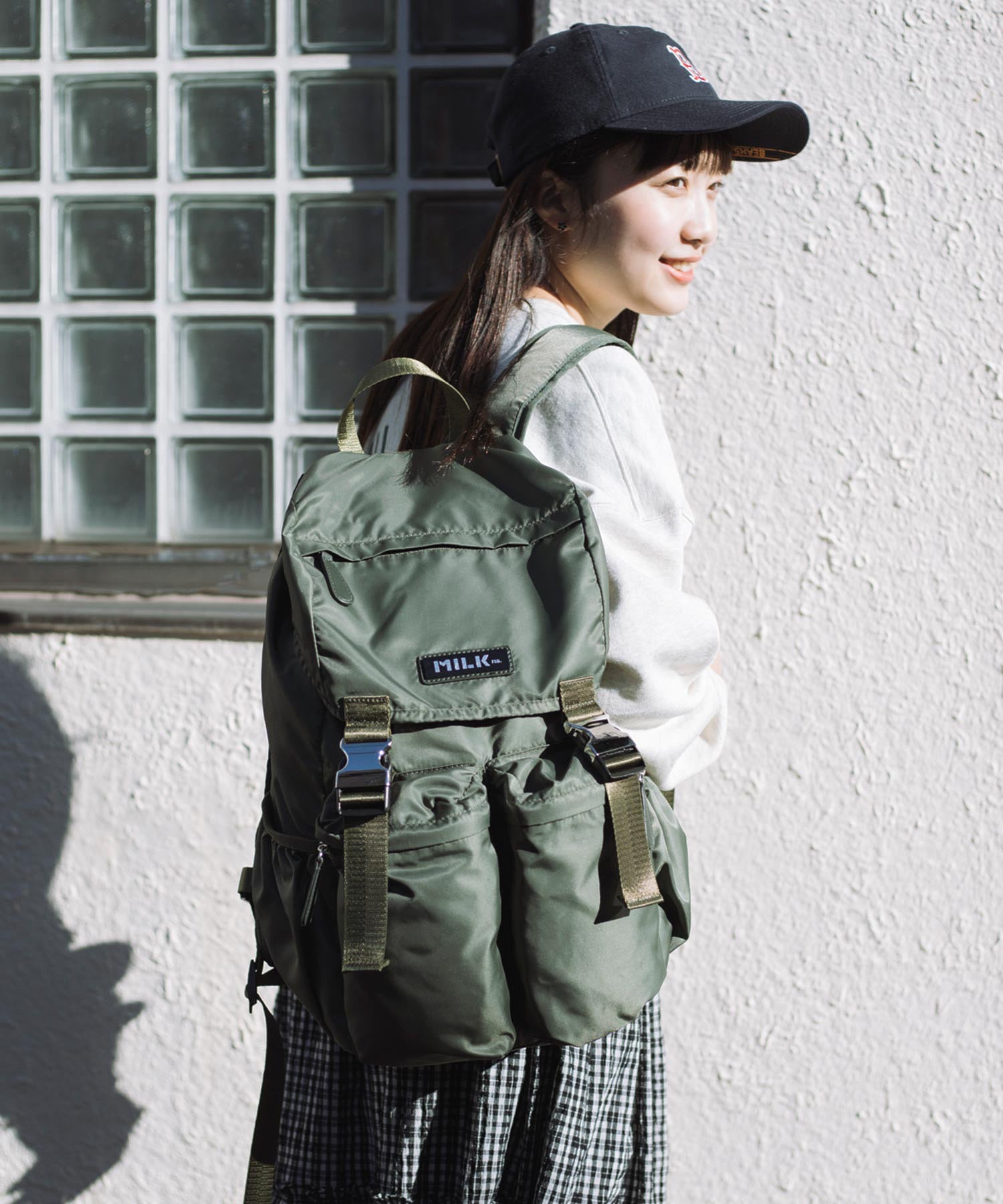 LOGO PLATE BACKPACK MILKFED.