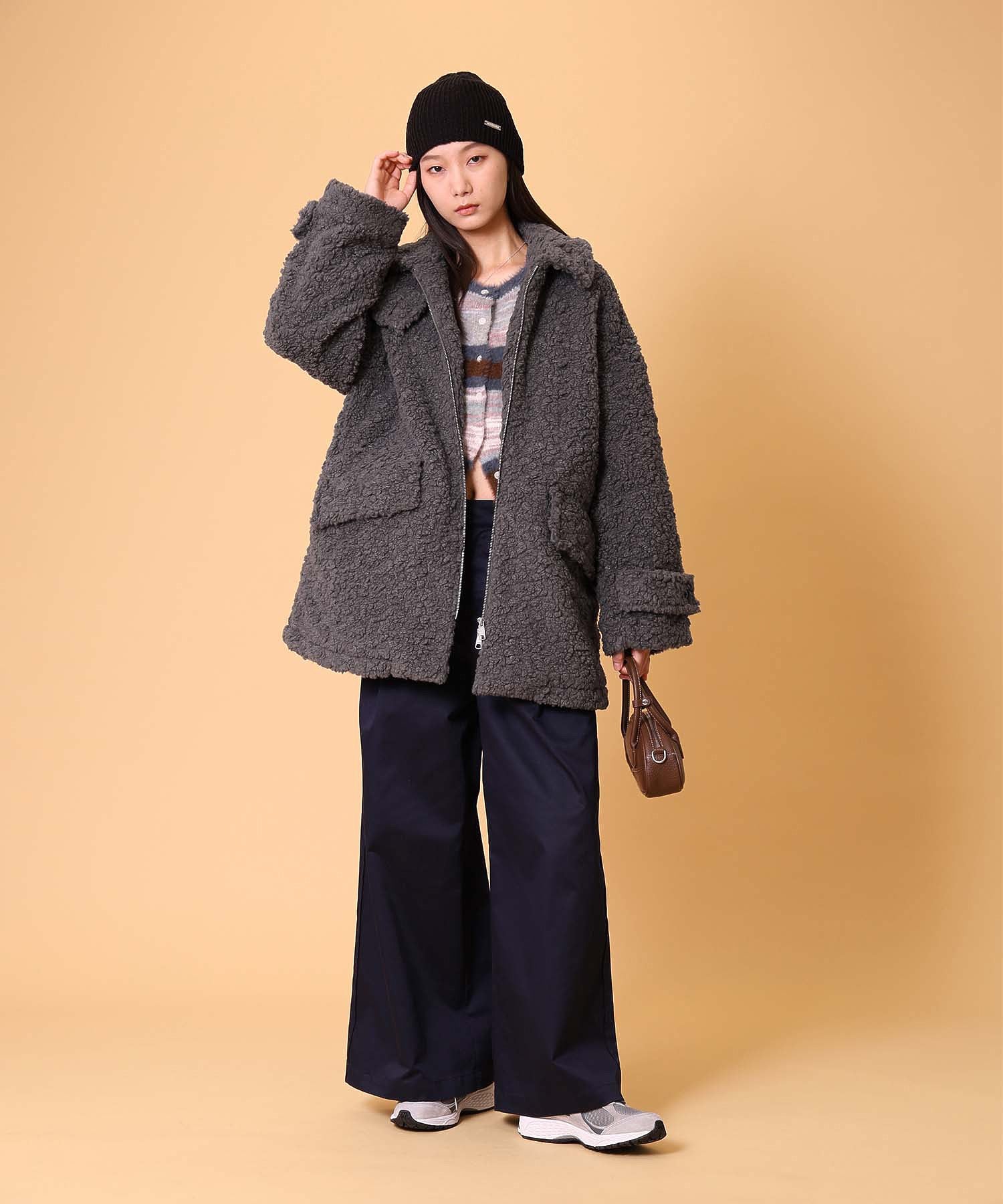 ボアハーフコート