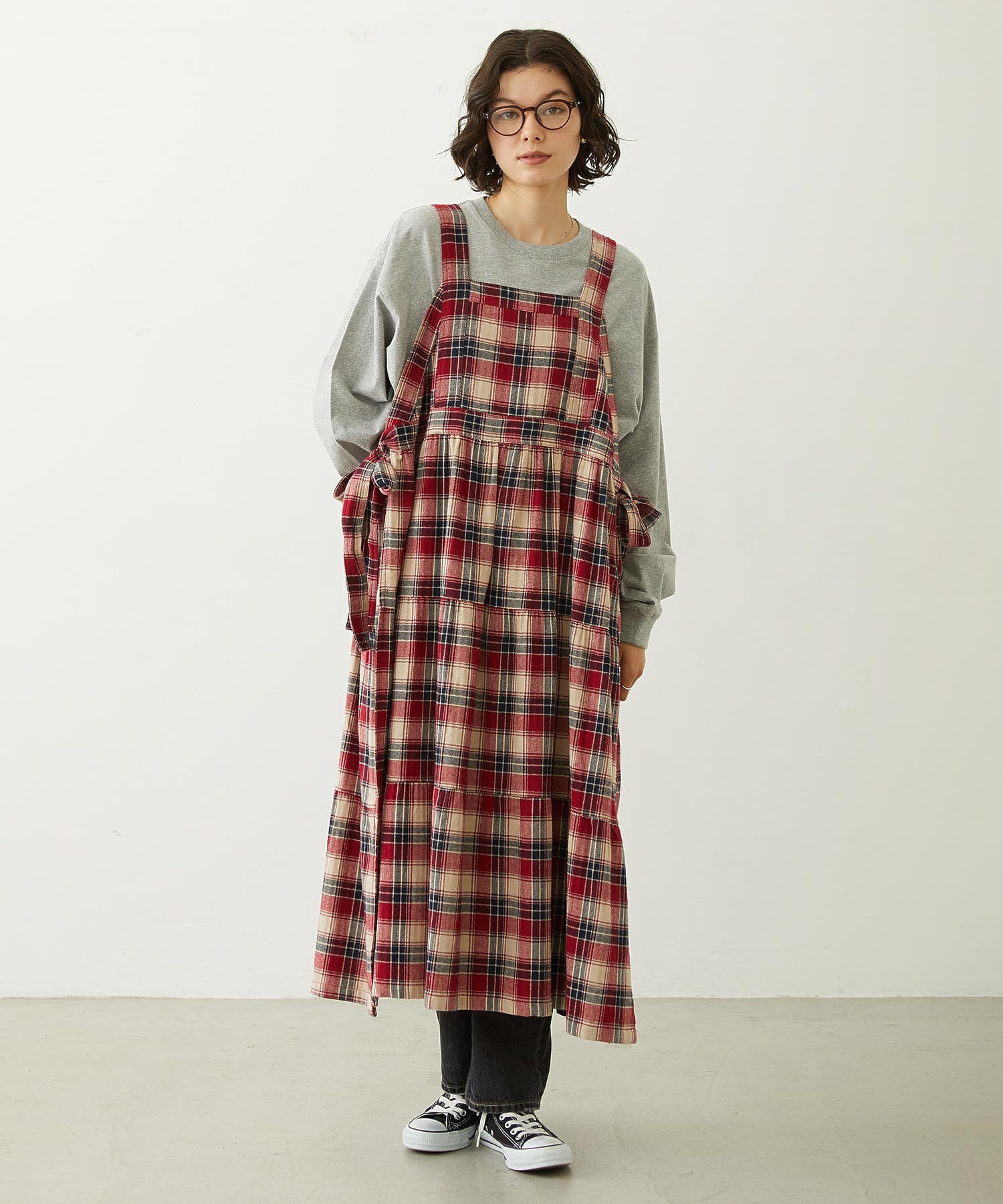 APRON TIERED DRESS