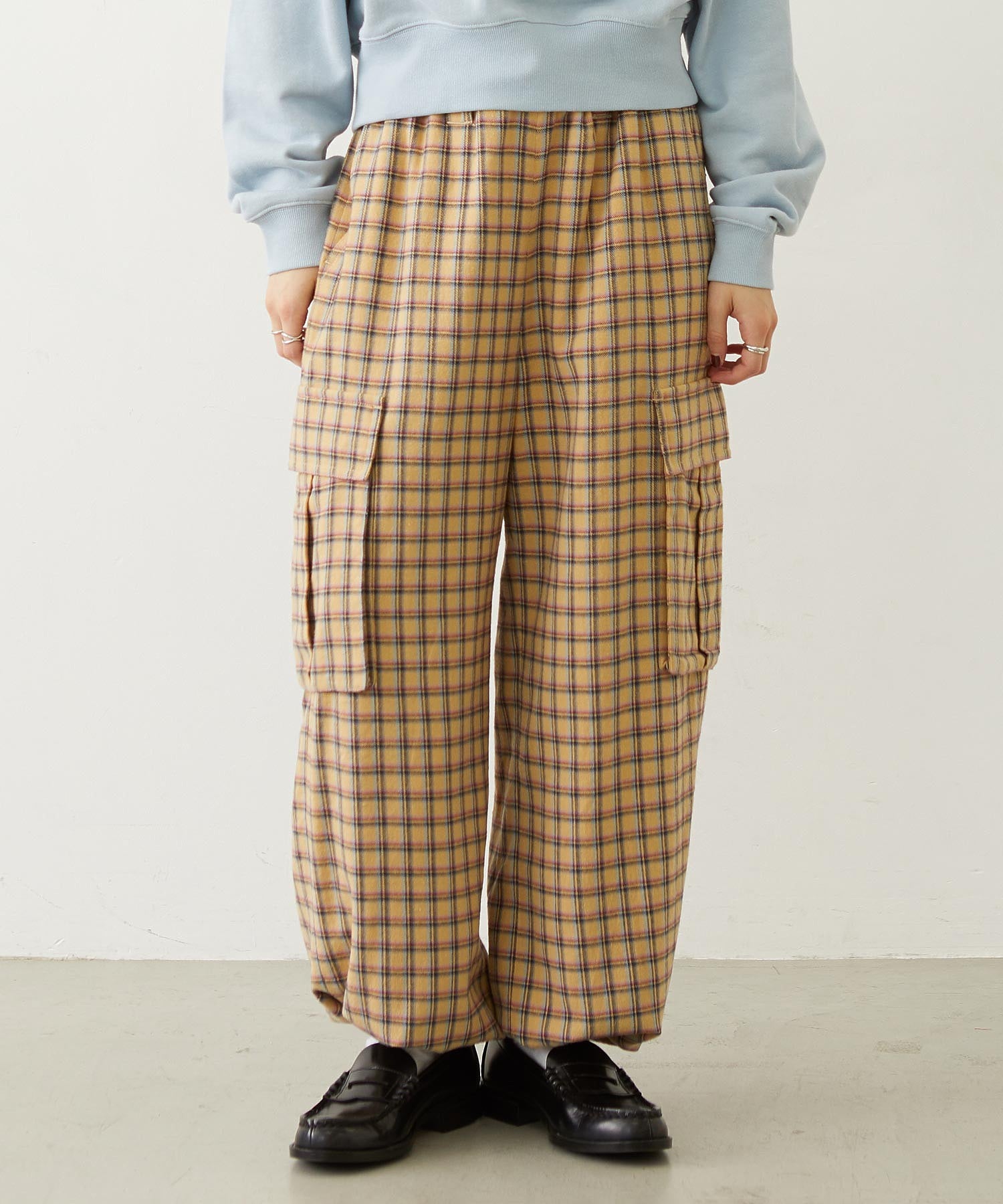 CHECKED CARGO PANTS