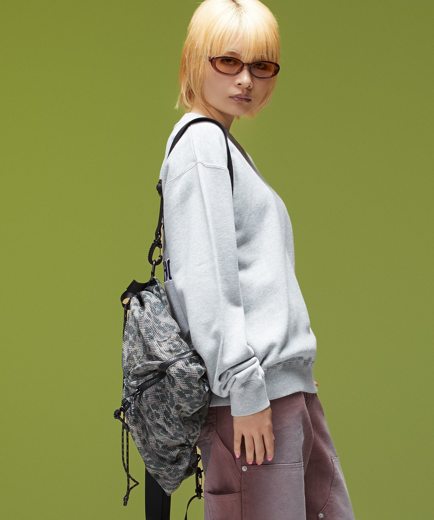 FACE LABEL 2WAY MESH KNAPSACK
