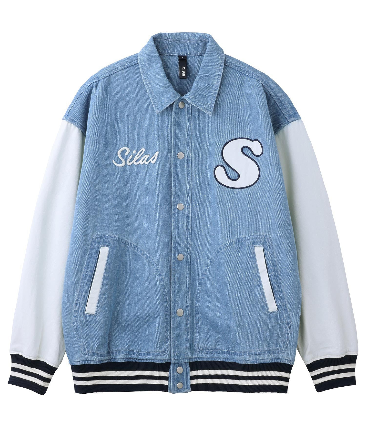 DENIM VARSITY JACKET SILAS