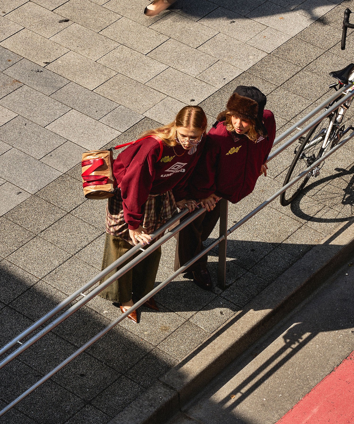 UMBRO×ROSE BUD/DOUBLE DIAMOND SWEATSHIRT