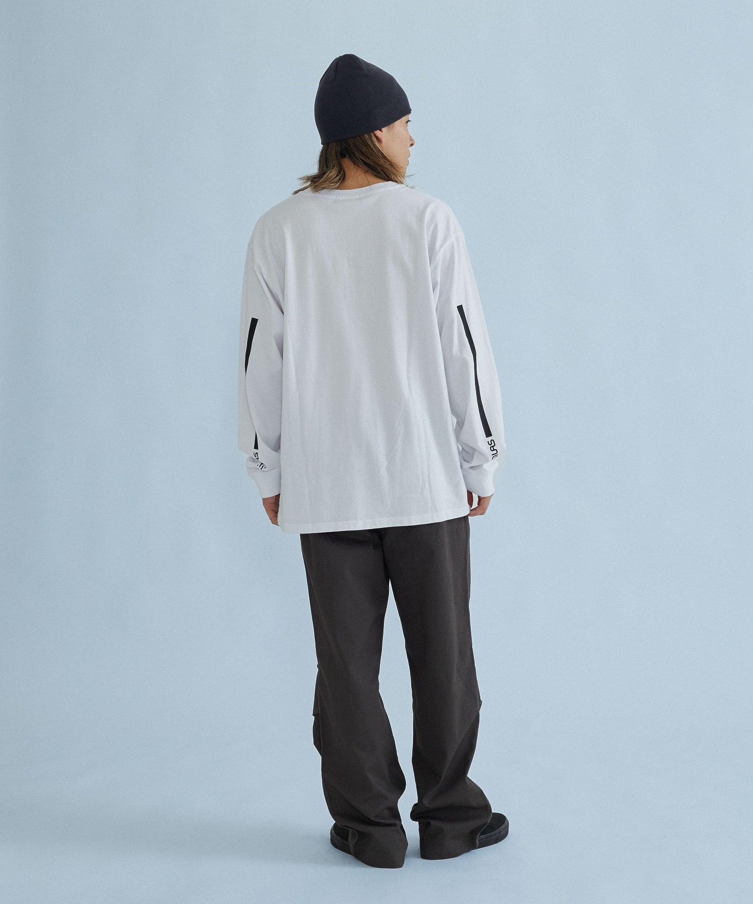 STRIPED SLEEVE L/S TEE