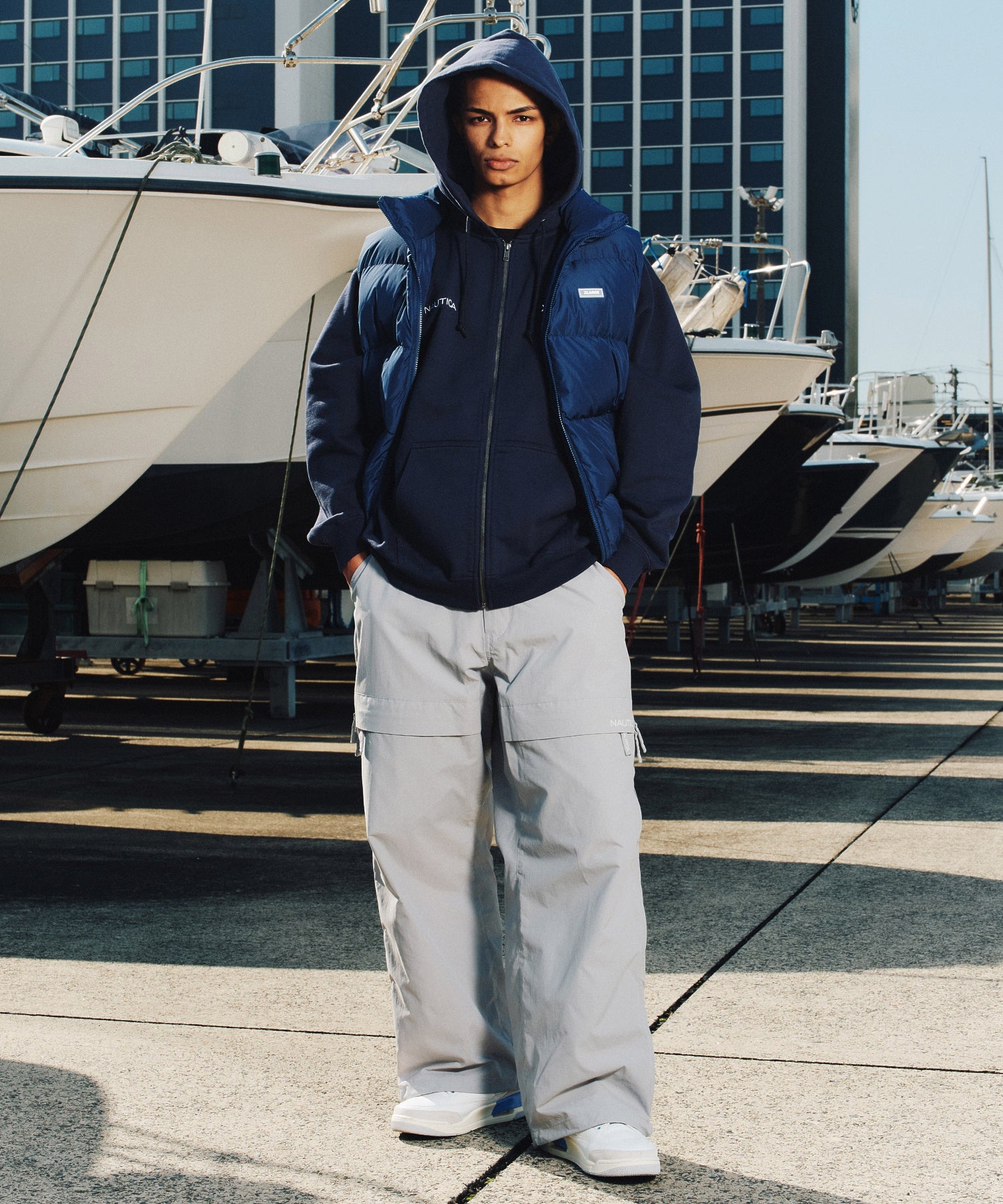 XLARGE×NAUTICA ZIP HOODED SWEATSHIRT