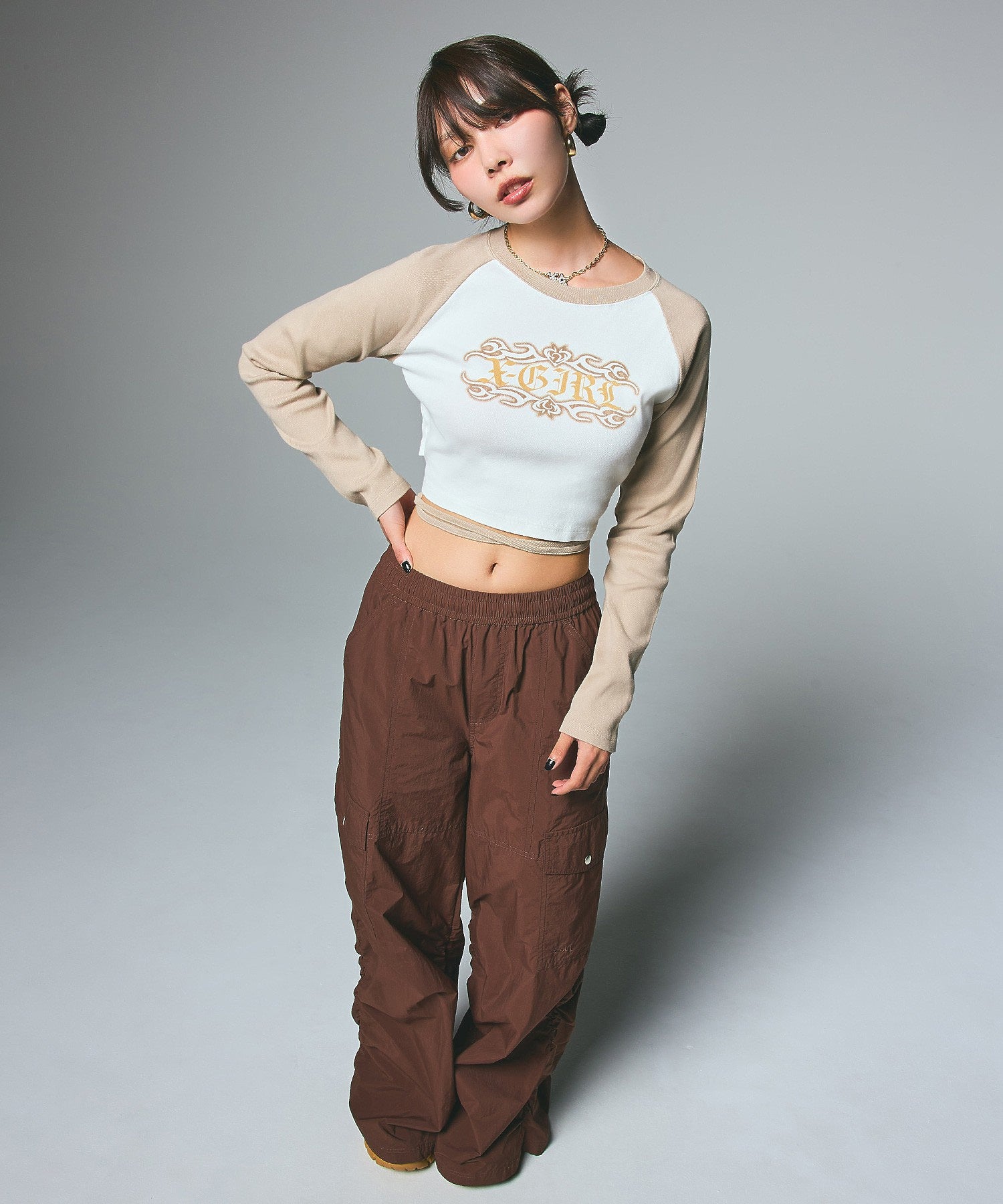 VOLUME HEM LOOSE EASY PANTS