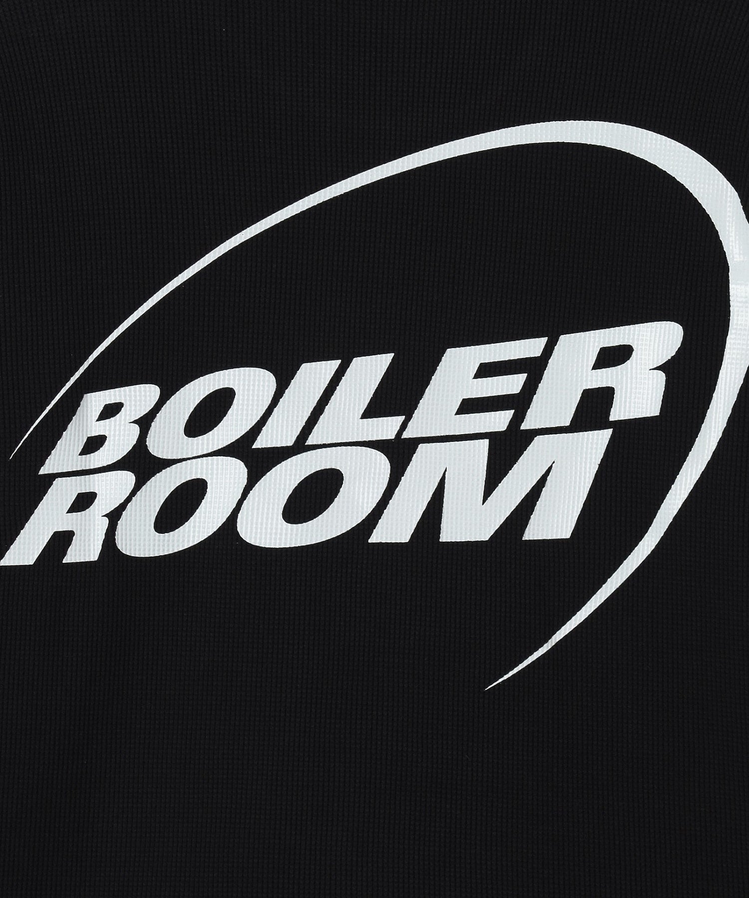 BOILER ROOM/ボイラールーム/WAFFLE LONG SLEEVE AW25LS01BLK