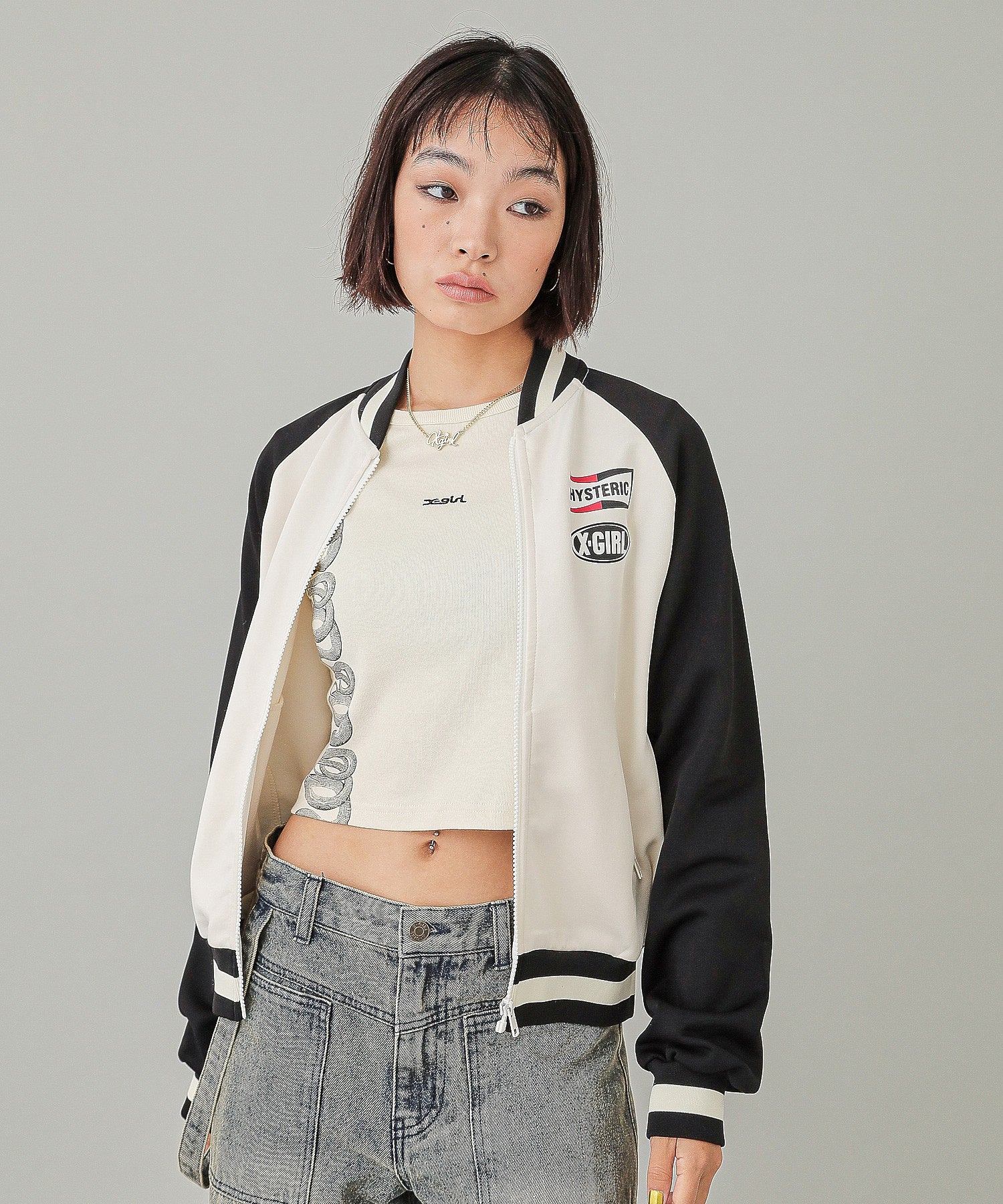 X-girl x HYSTERIC GLAMOUR TRACK JACKET