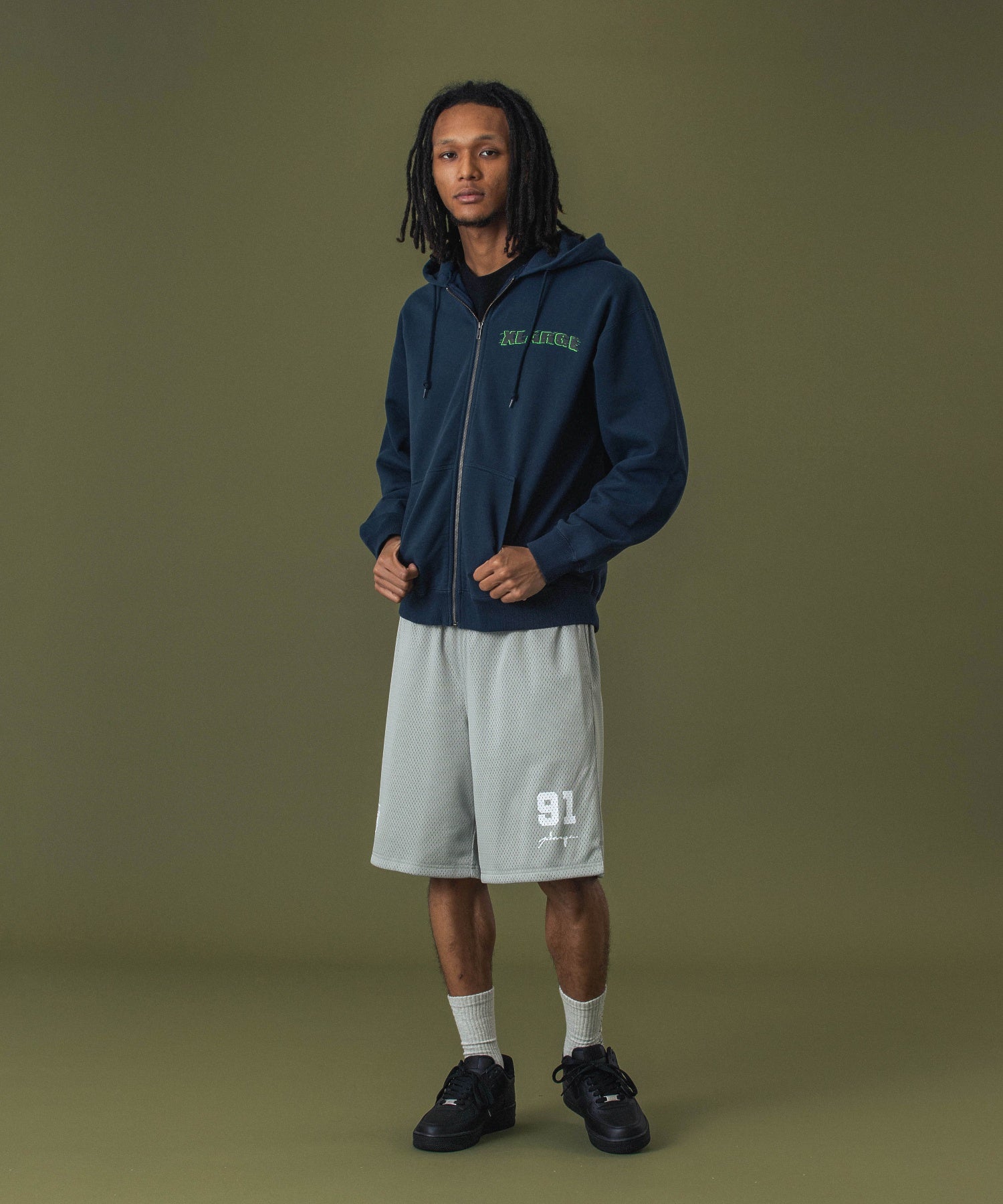 RIDING ZIP HOODED SWEATSHIRT