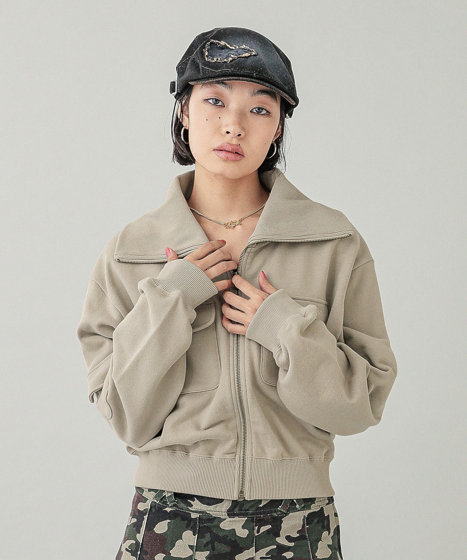 ZIP UP SWEAT JACKET