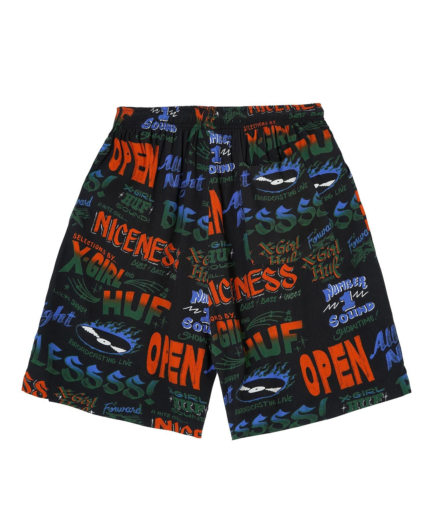 X-girl × HUF SOUND RESORT SHORT