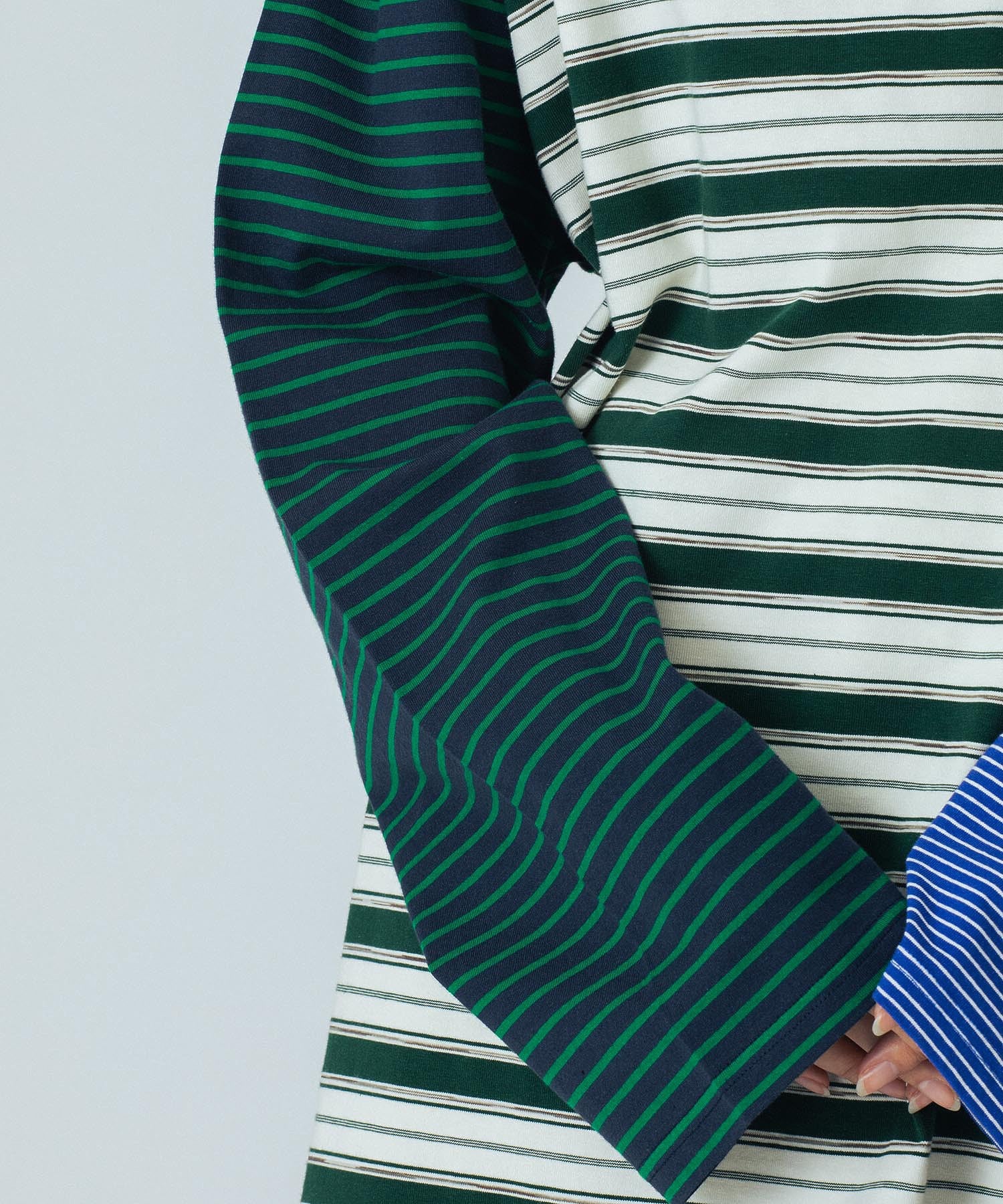 CREOLME/MULTI STRIPE L/S TEE