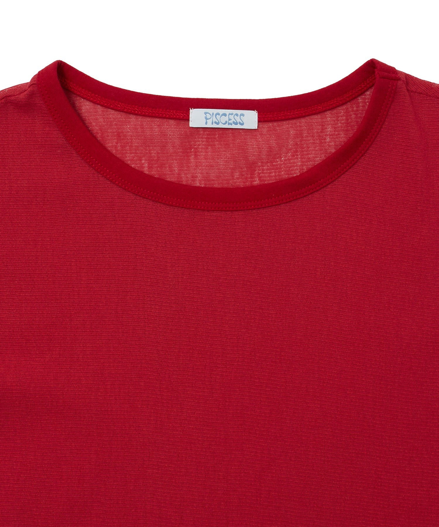 PISCESS/COTTON MESH SLIM FIT T-SHIRT