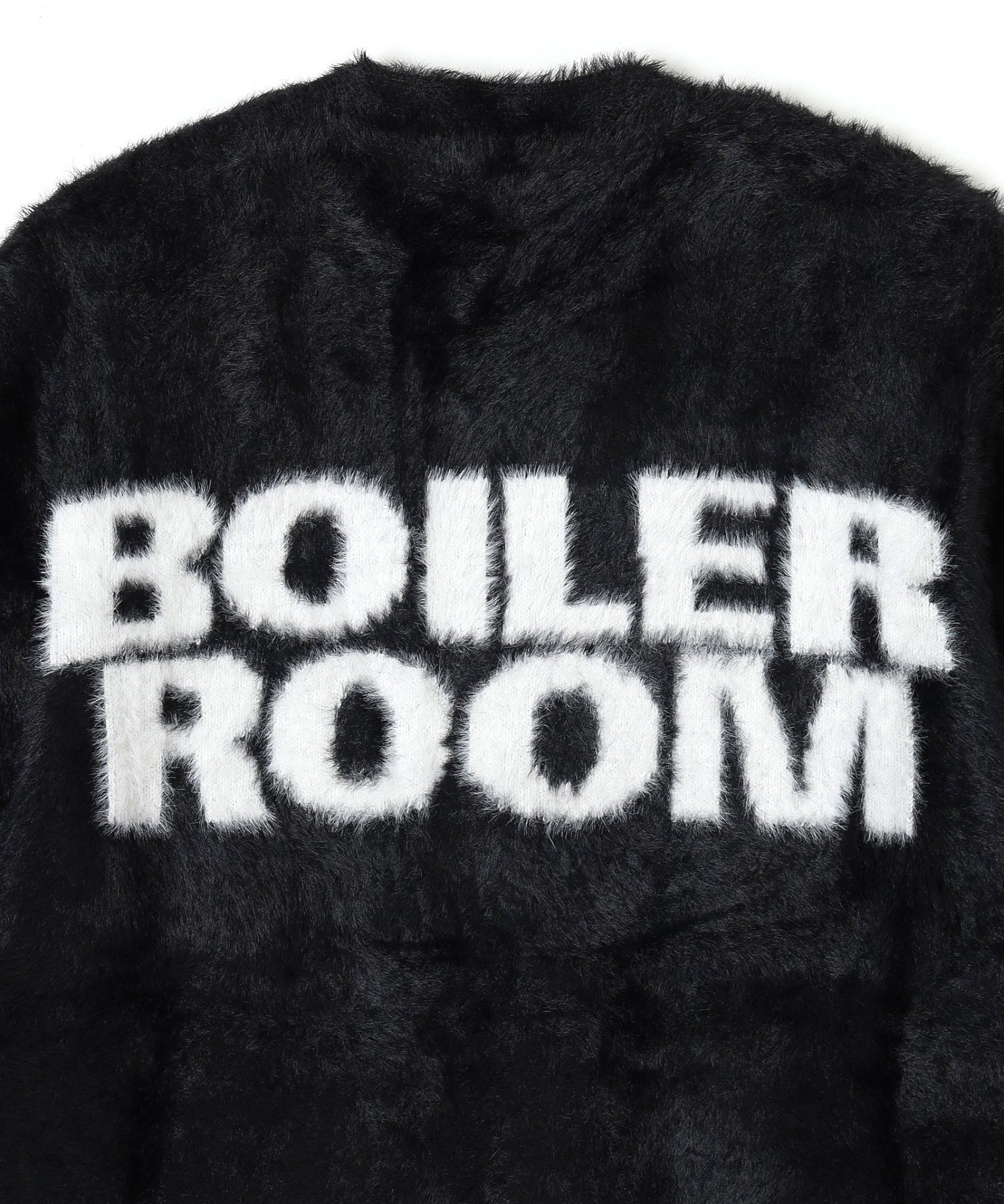 BOILER ROOM/ボイラールーム/HAIRY CARDIGAN AW25KN01BLK