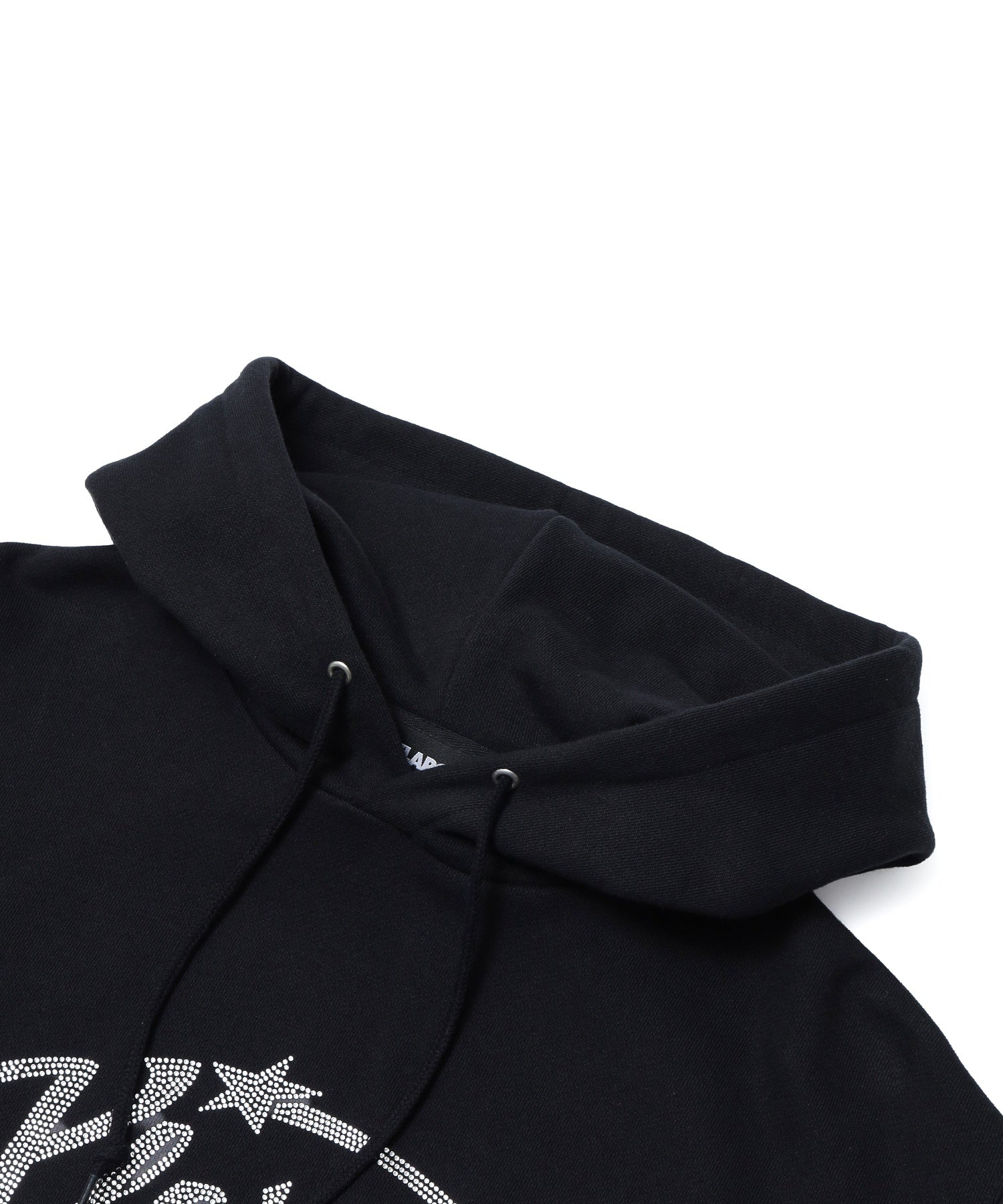 RHINESTONE STAR PULLOVER HOODED SWEATSHIRT