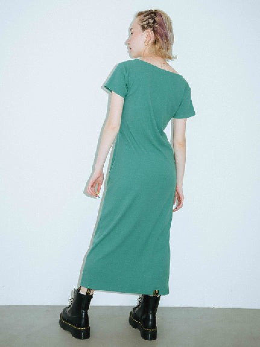 AIRLY RIB DRESS X-girl