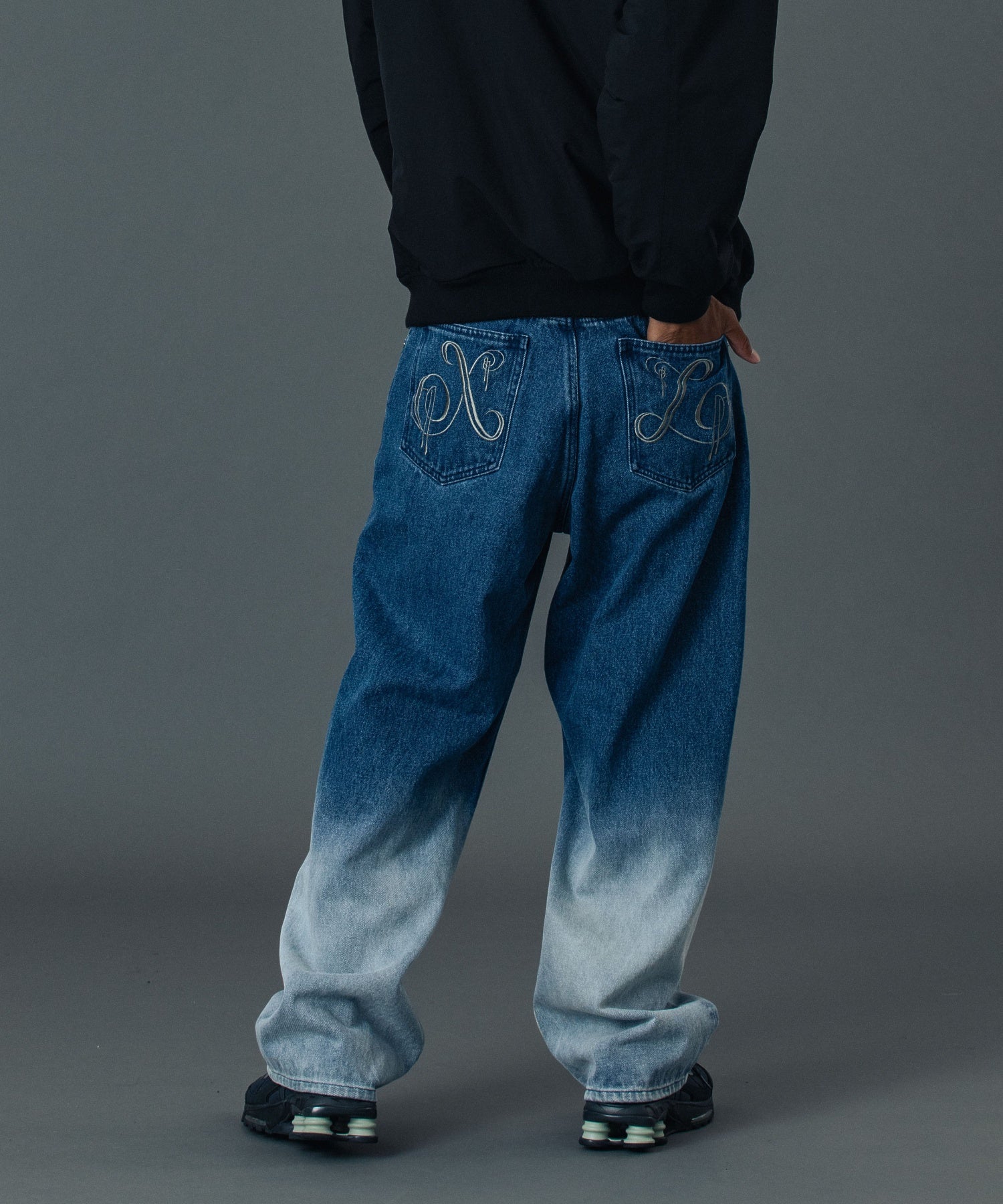 FADED DENIM PANTS