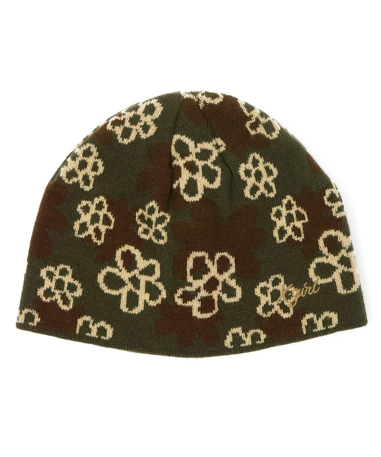 PIXEL FLOWER JACQUARD BEANIE