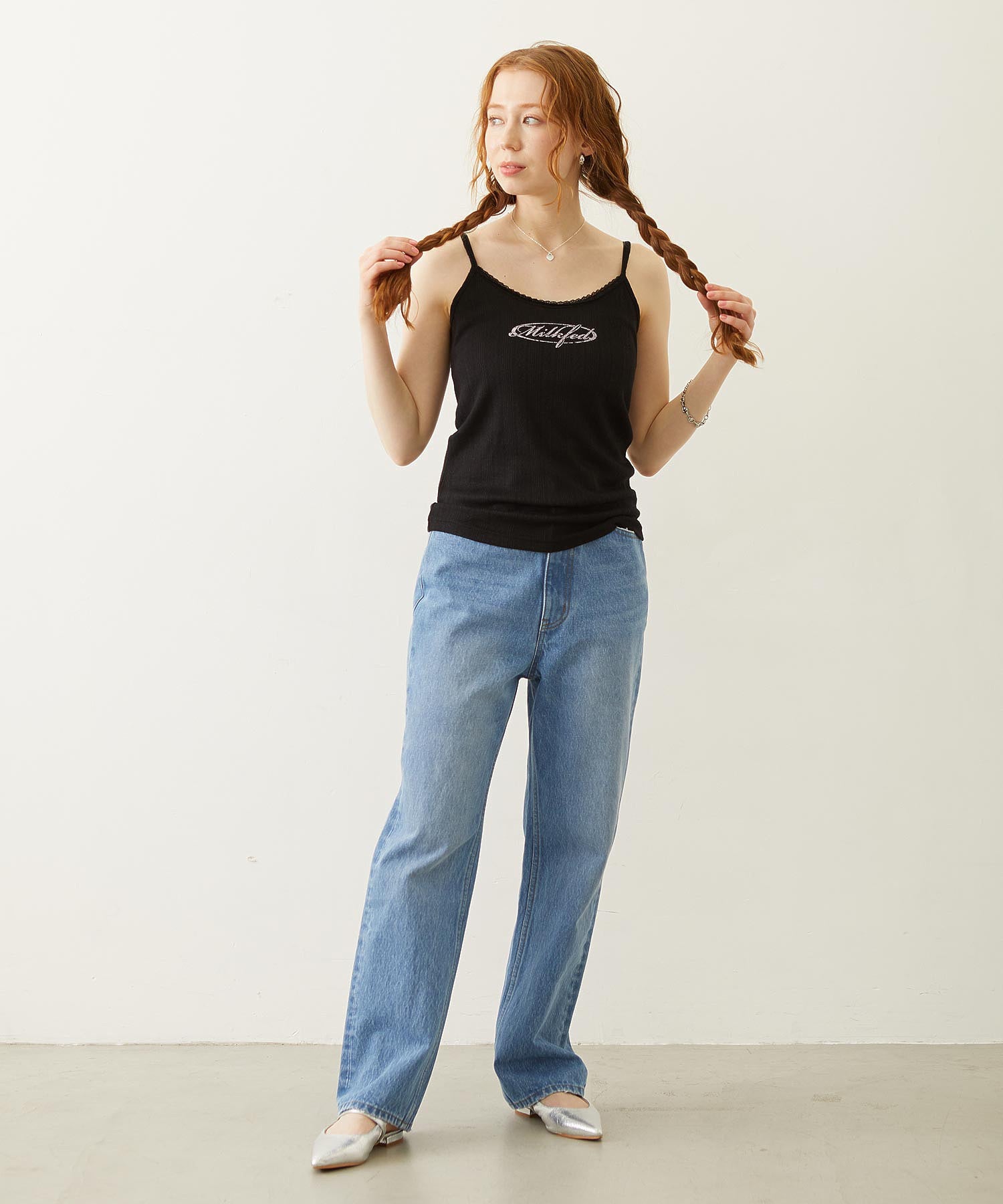 OVAL LOGO LACE CAMISOLE