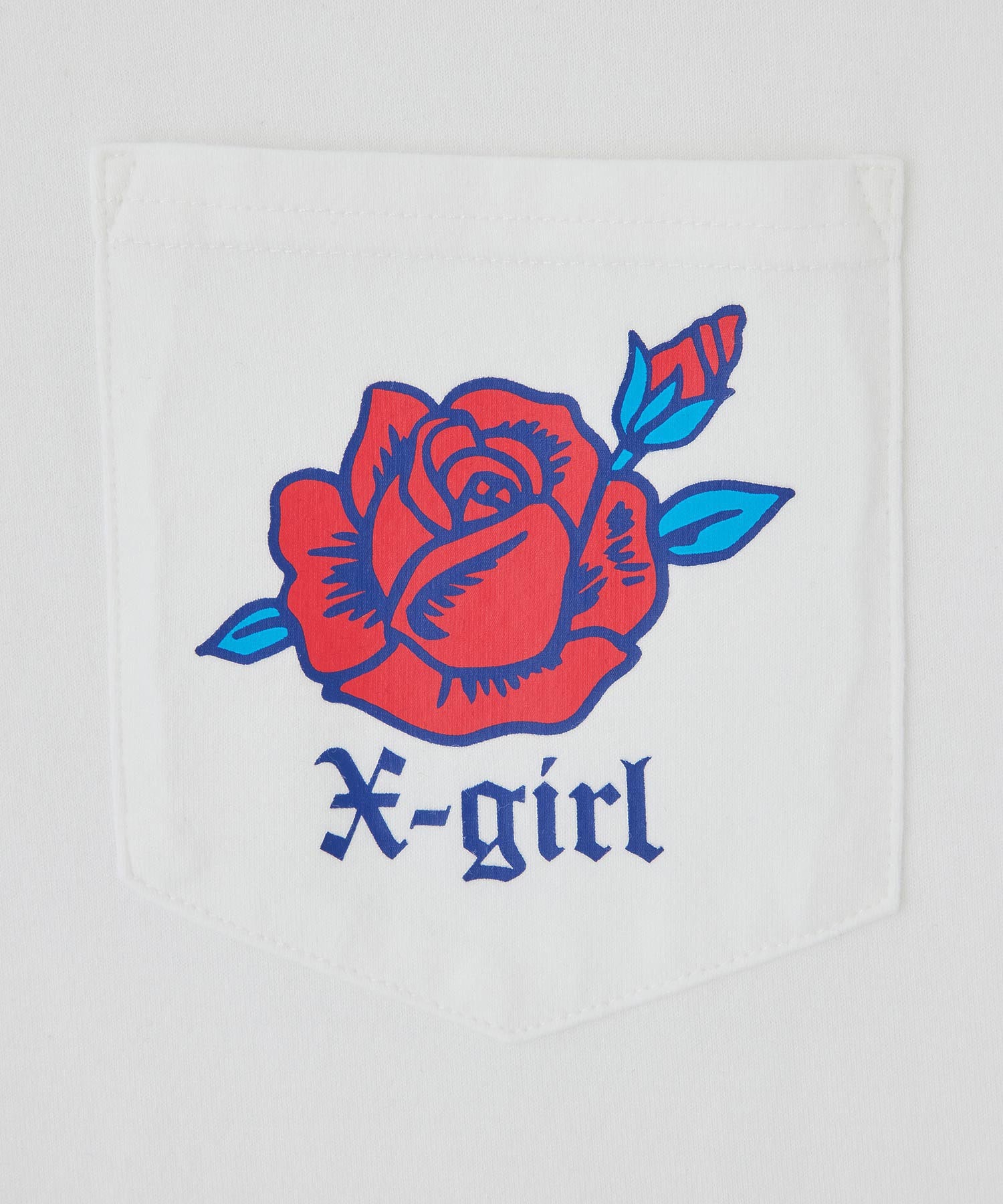 ROSE POCKET S/S TEE X-girl