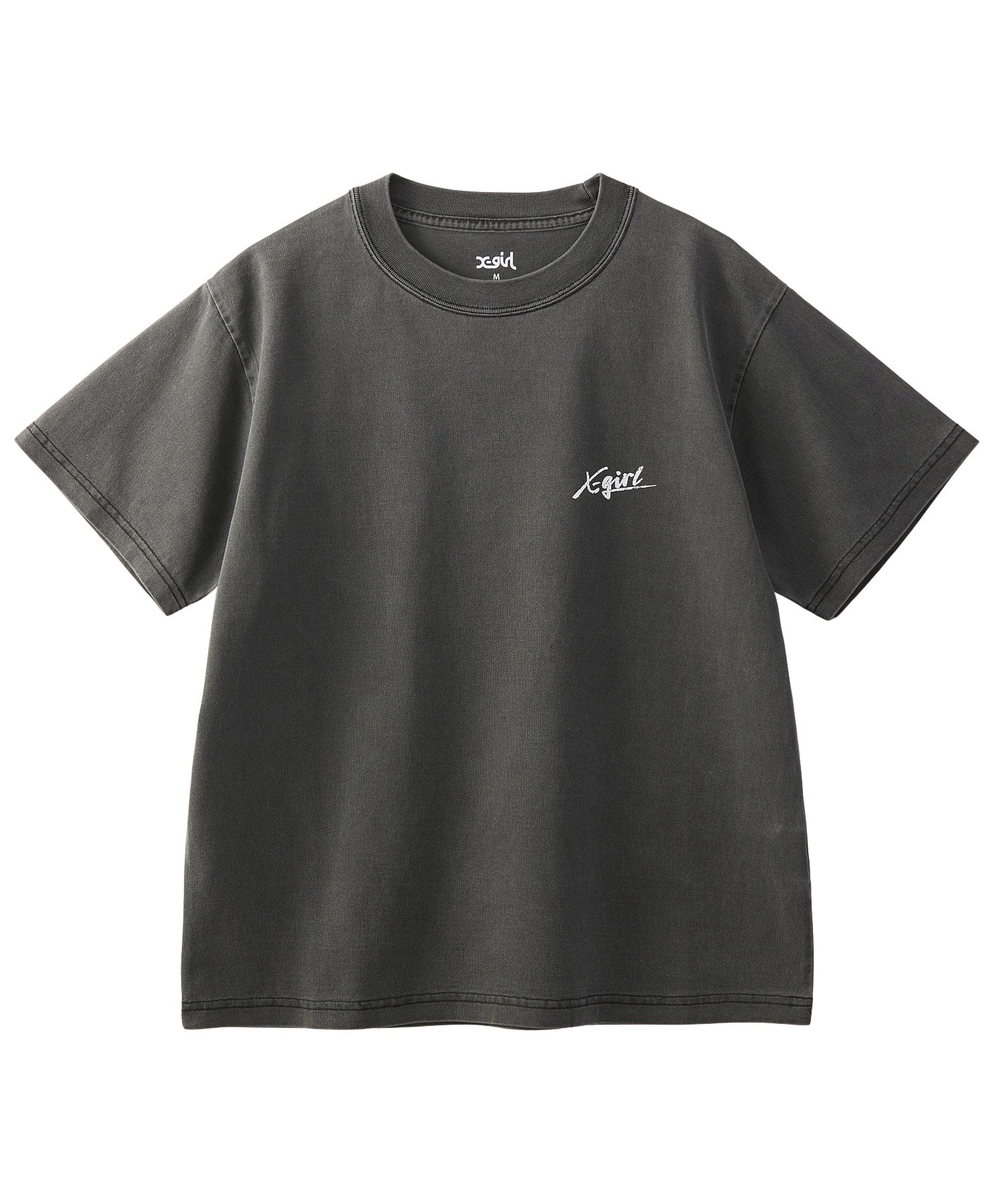 PIGMENT DYED CIRCLE TEXT LOGO S/S TEE