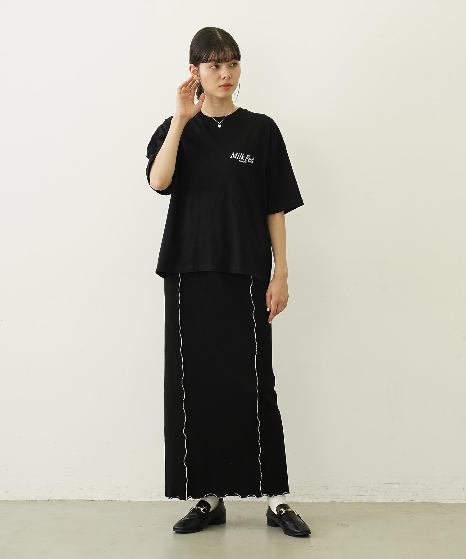 LETTUCE EDGE SWEAT SKIRT