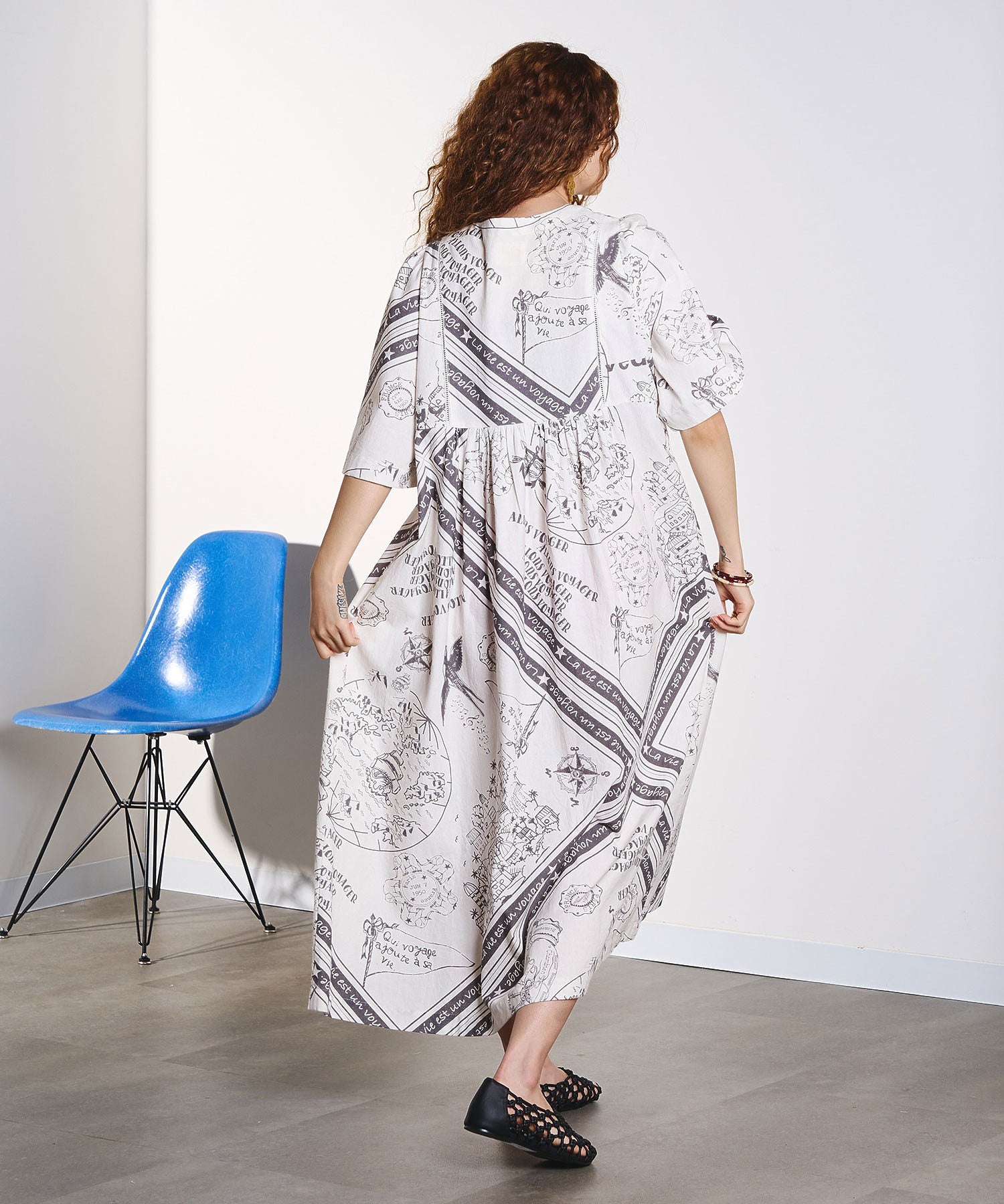 HLAADA for ROSEBUD/VOYAGE PRINT DRESS